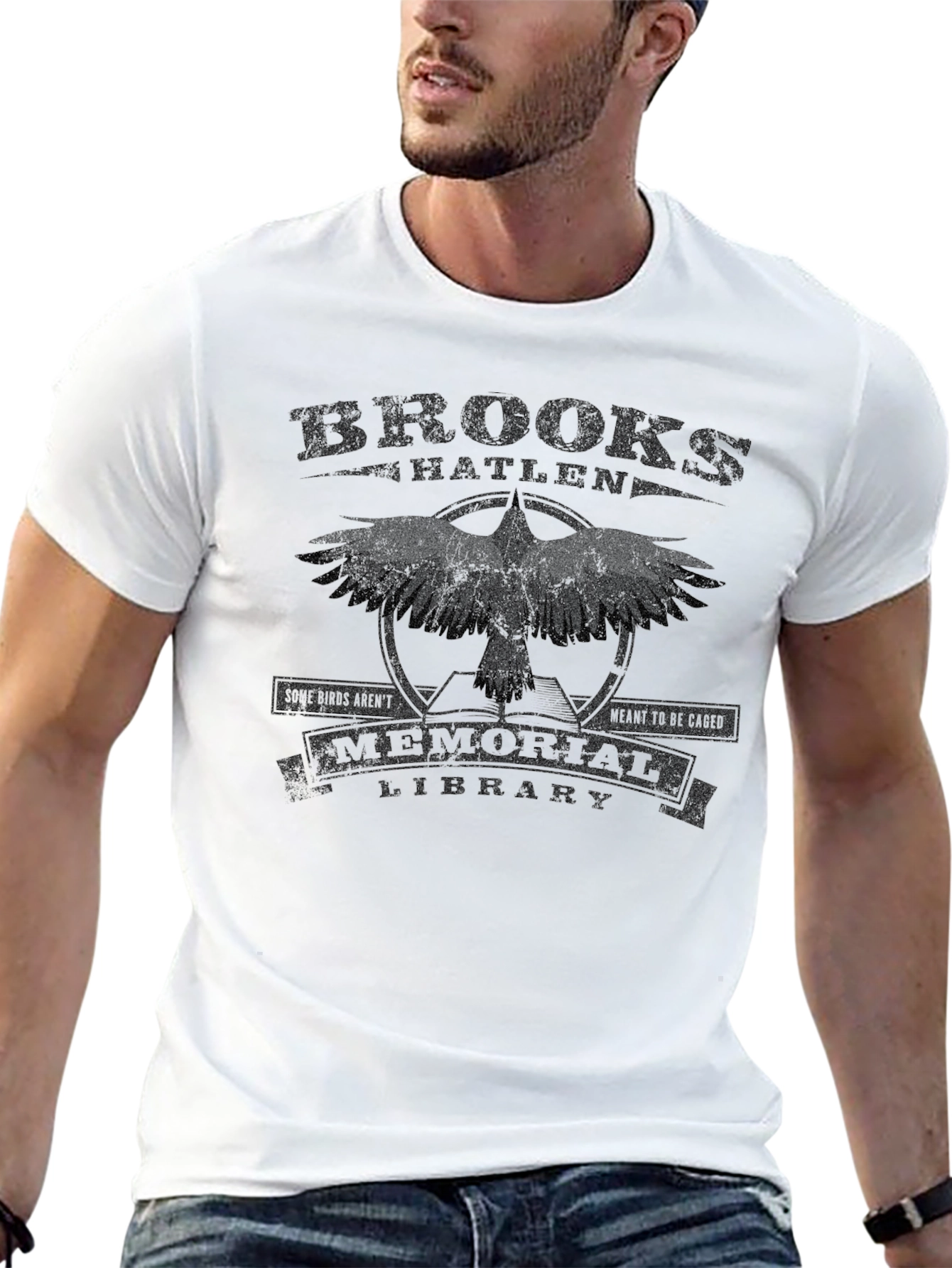 Brooks Hatlen Memorial Library Crow T-Shirt