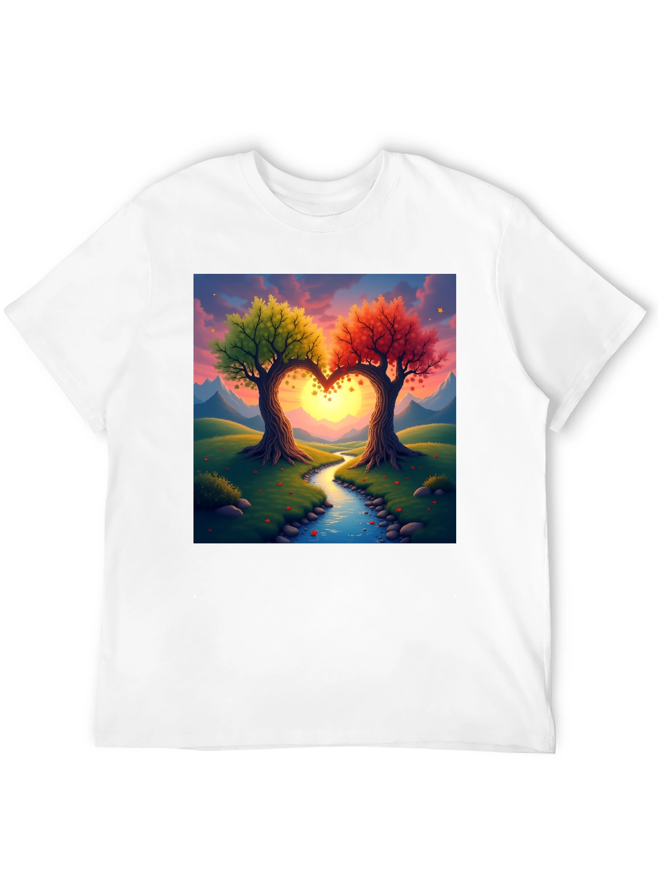 Heart Trees T-Shirt - Nature Love Tee