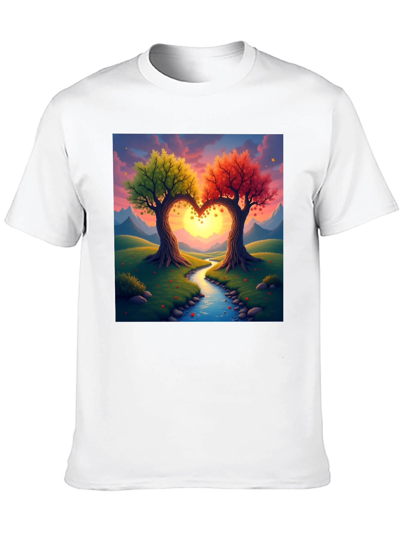 Heart Trees T-Shirt - Nature Love Tee