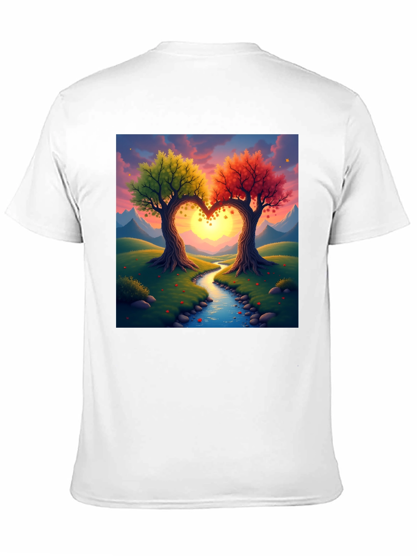 Heart Trees T-Shirt - Nature Love Tee