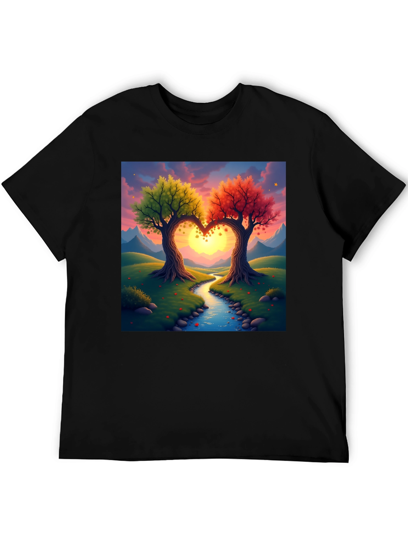 Heart Trees T-Shirt - Nature Love Tee