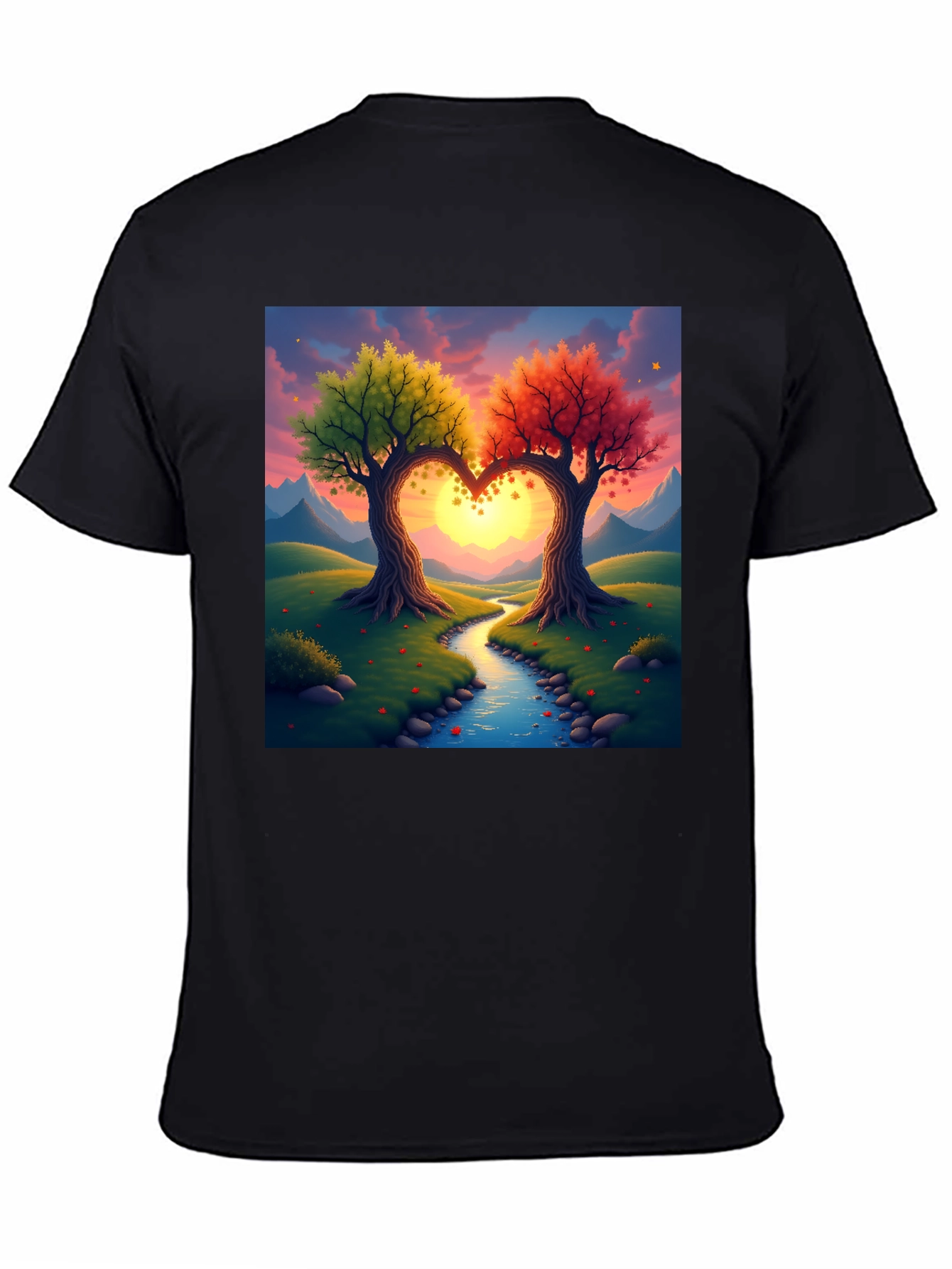 Heart Trees T-Shirt - Nature Love Tee