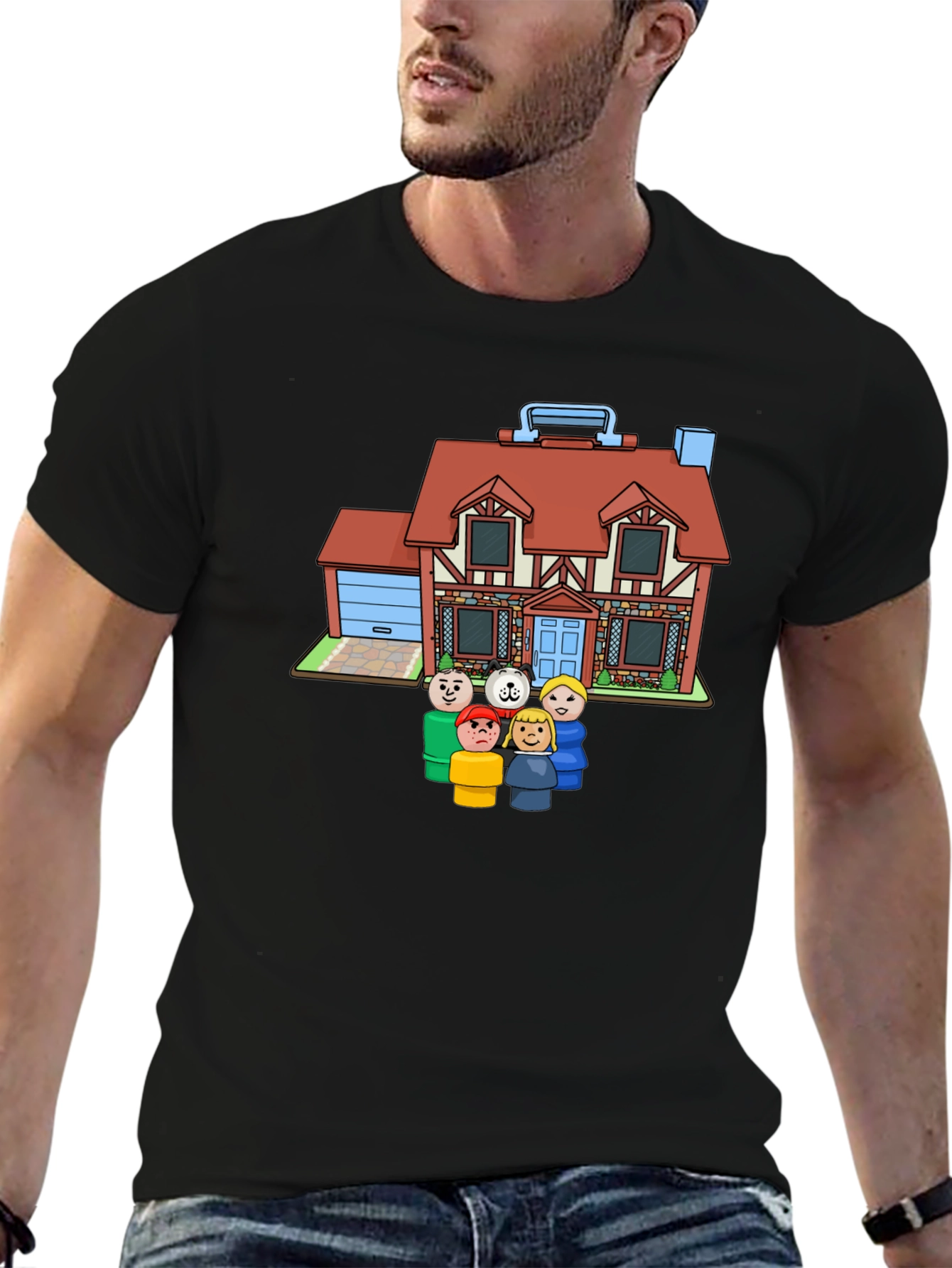 Fisher-Price House Black T-Shirt