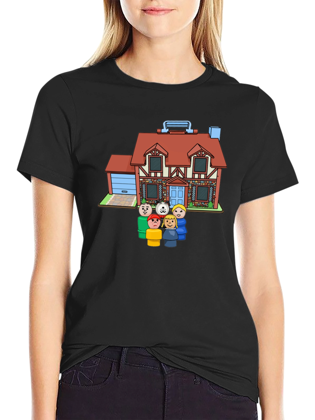 Fisher-Price House Black T-Shirt