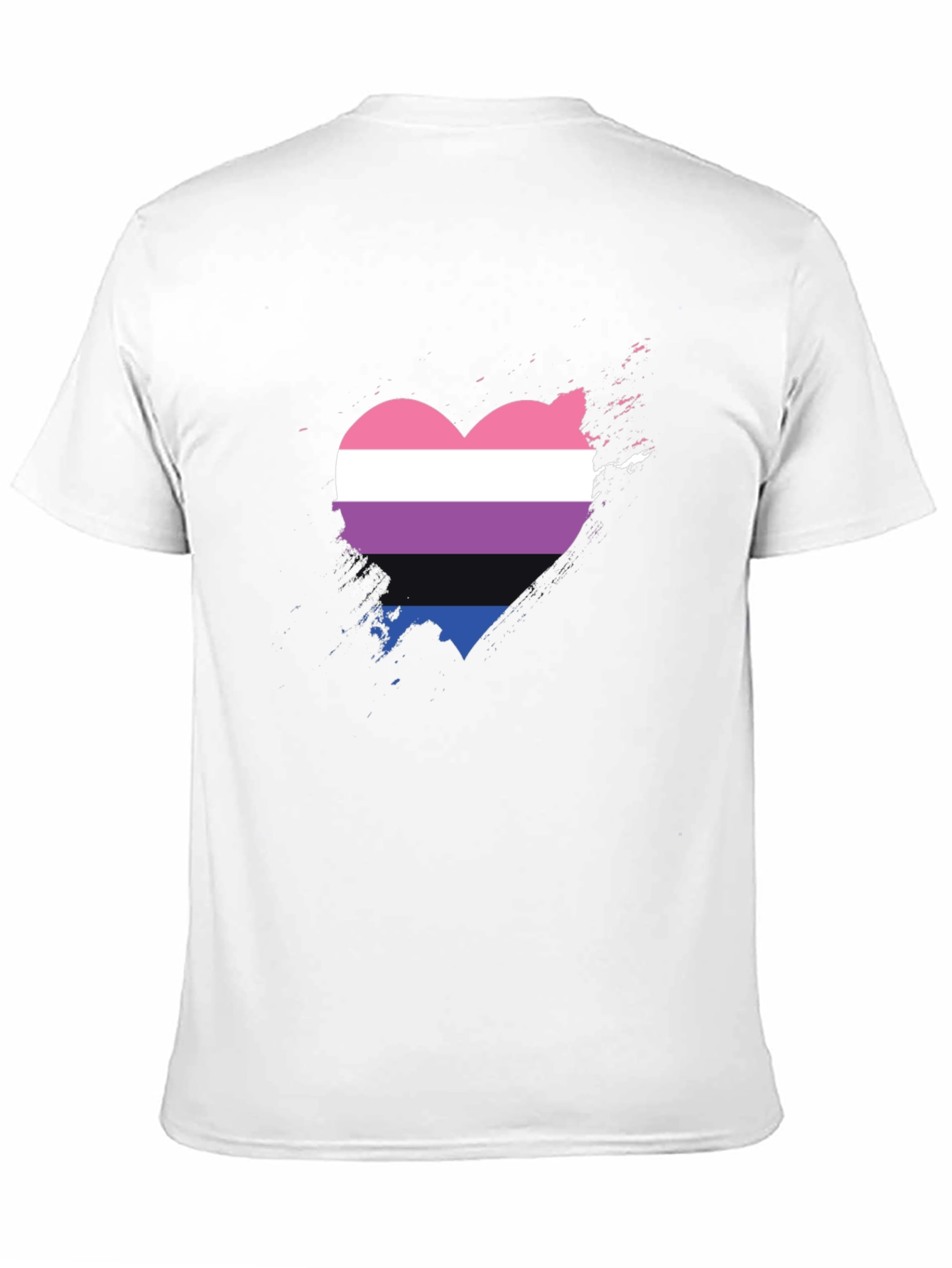 Bisexual Pride Heart T-Shirt - Soft Cotton Tee