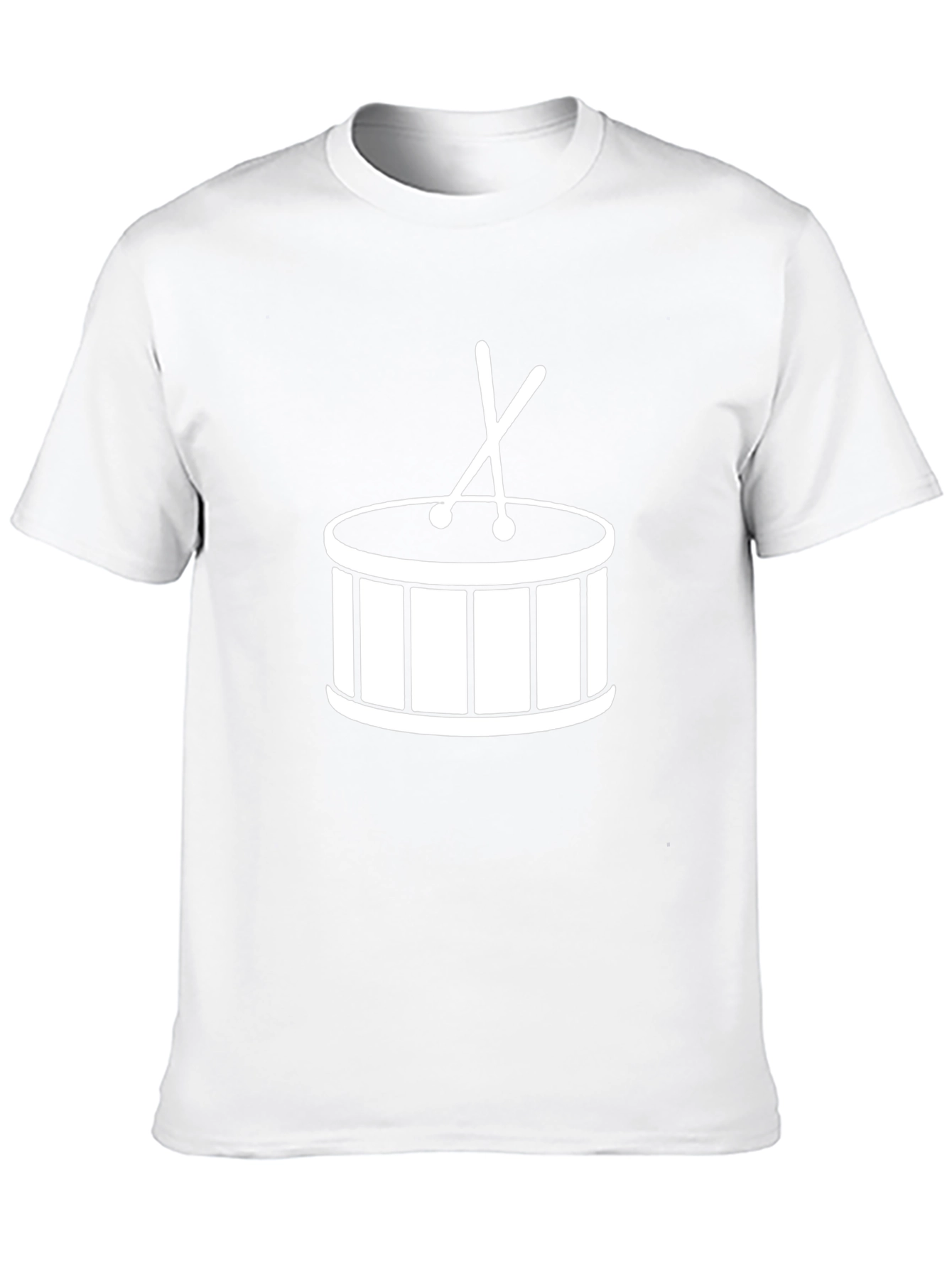 Drum Graphic Tee - Black Cotton T-Shirt