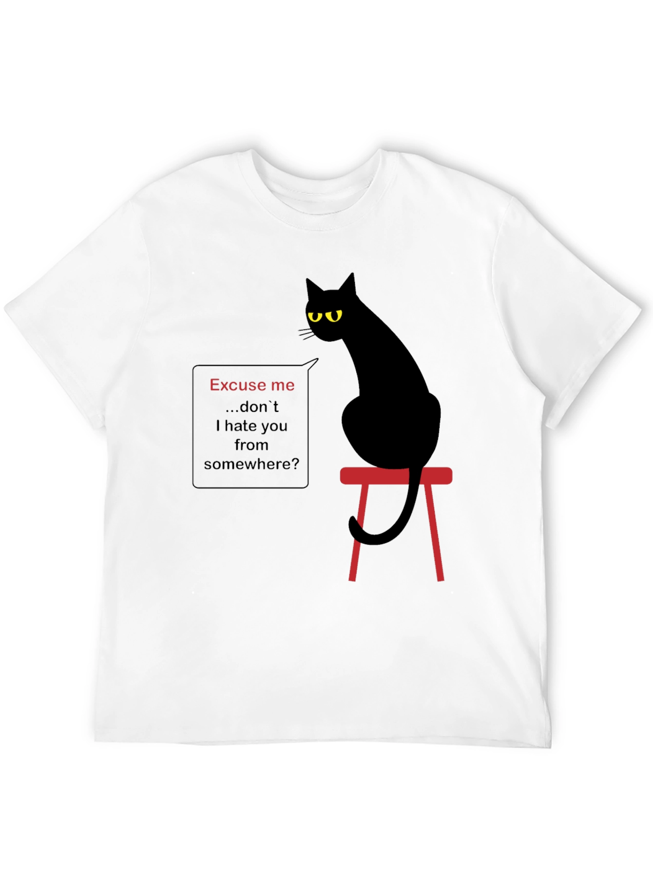 Sarcastic Cat Graphic T-Shirt