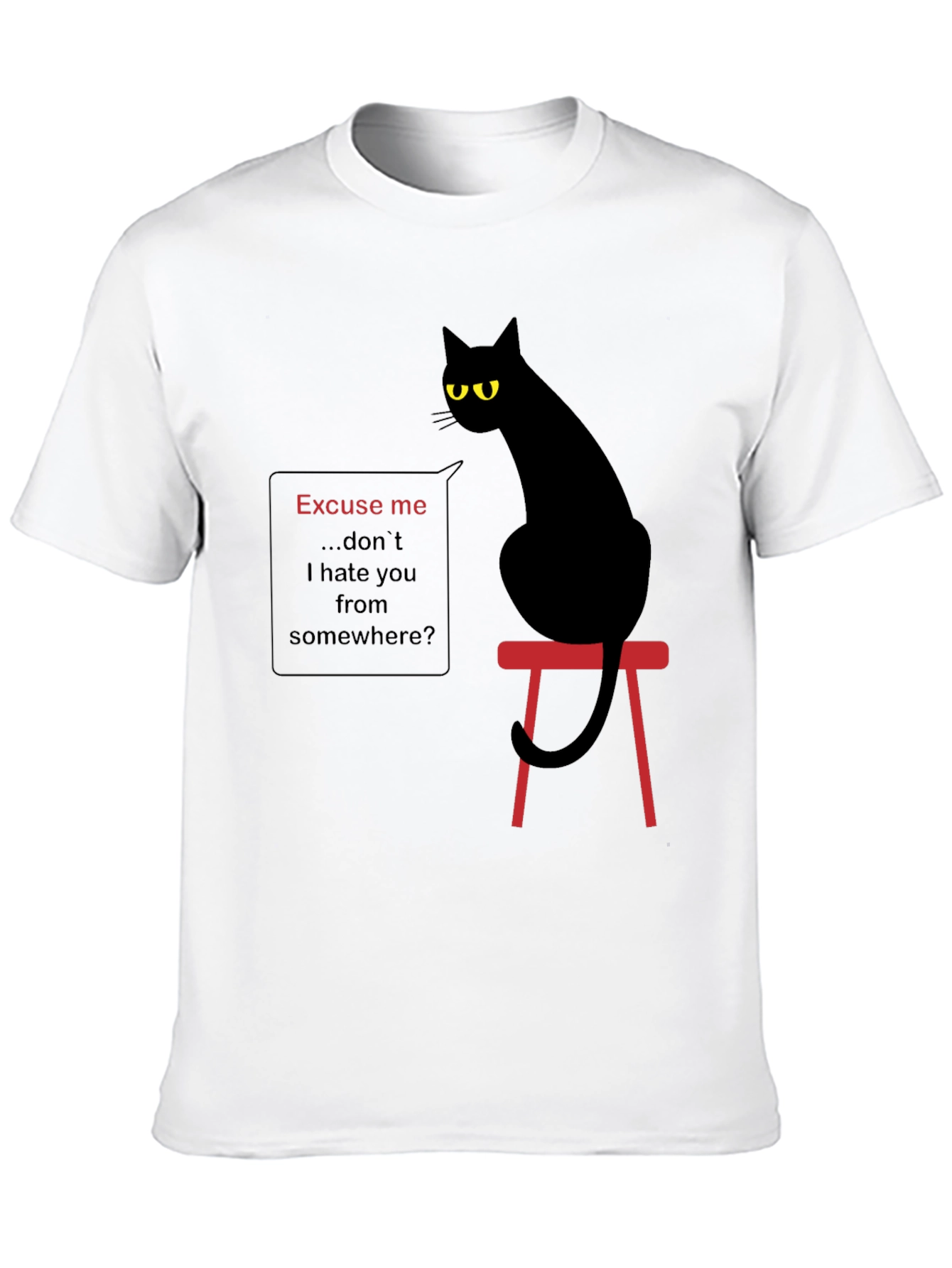 Sarcastic Cat Graphic T-Shirt