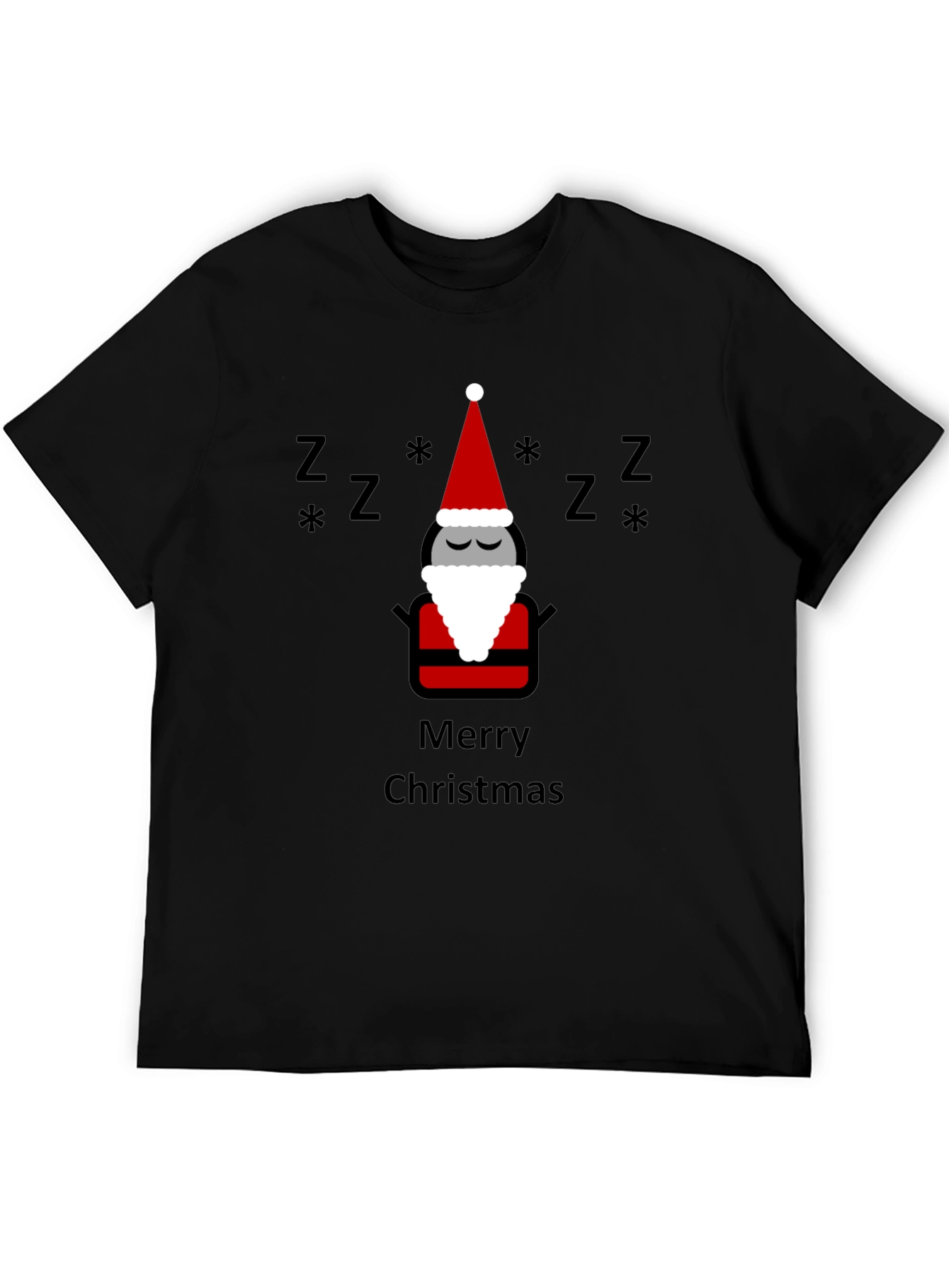 Merry Christmas Sleeping Santa T-Shirt