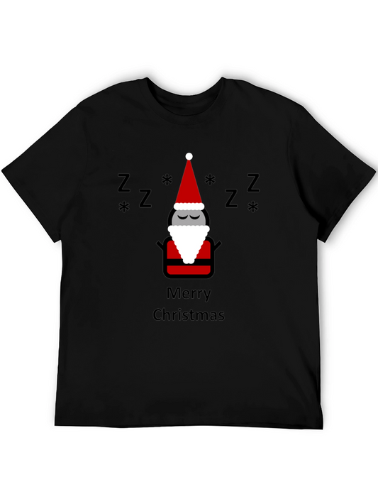 Merry Christmas Sleeping Santa T-Shirt