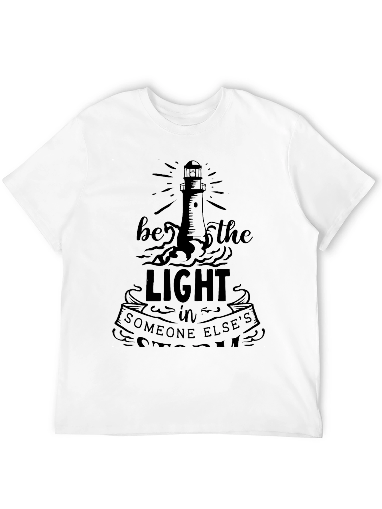 Be the Light Graphic Tee - Positive Message T-Shirt