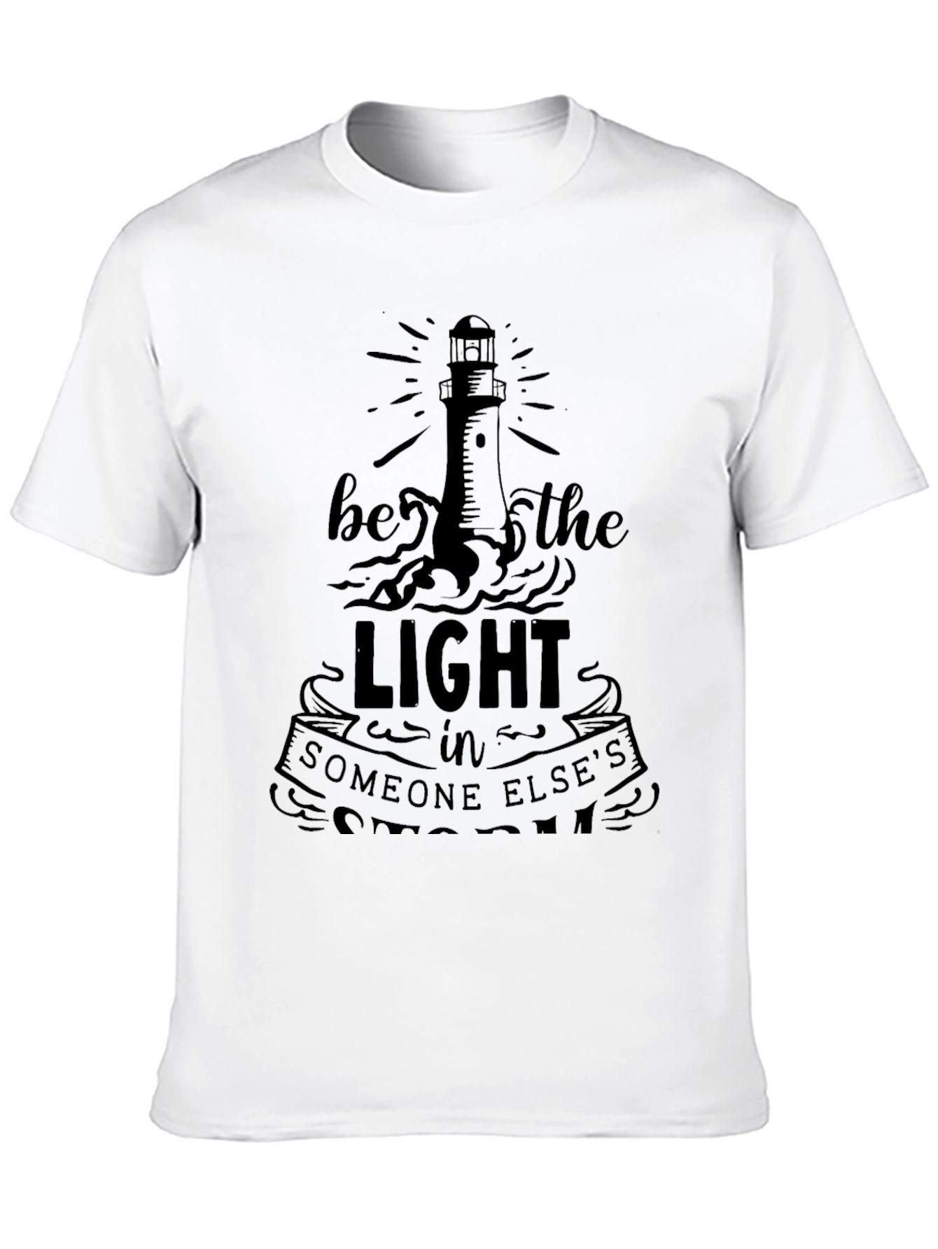 Be the Light Graphic Tee - Positive Message T-Shirt