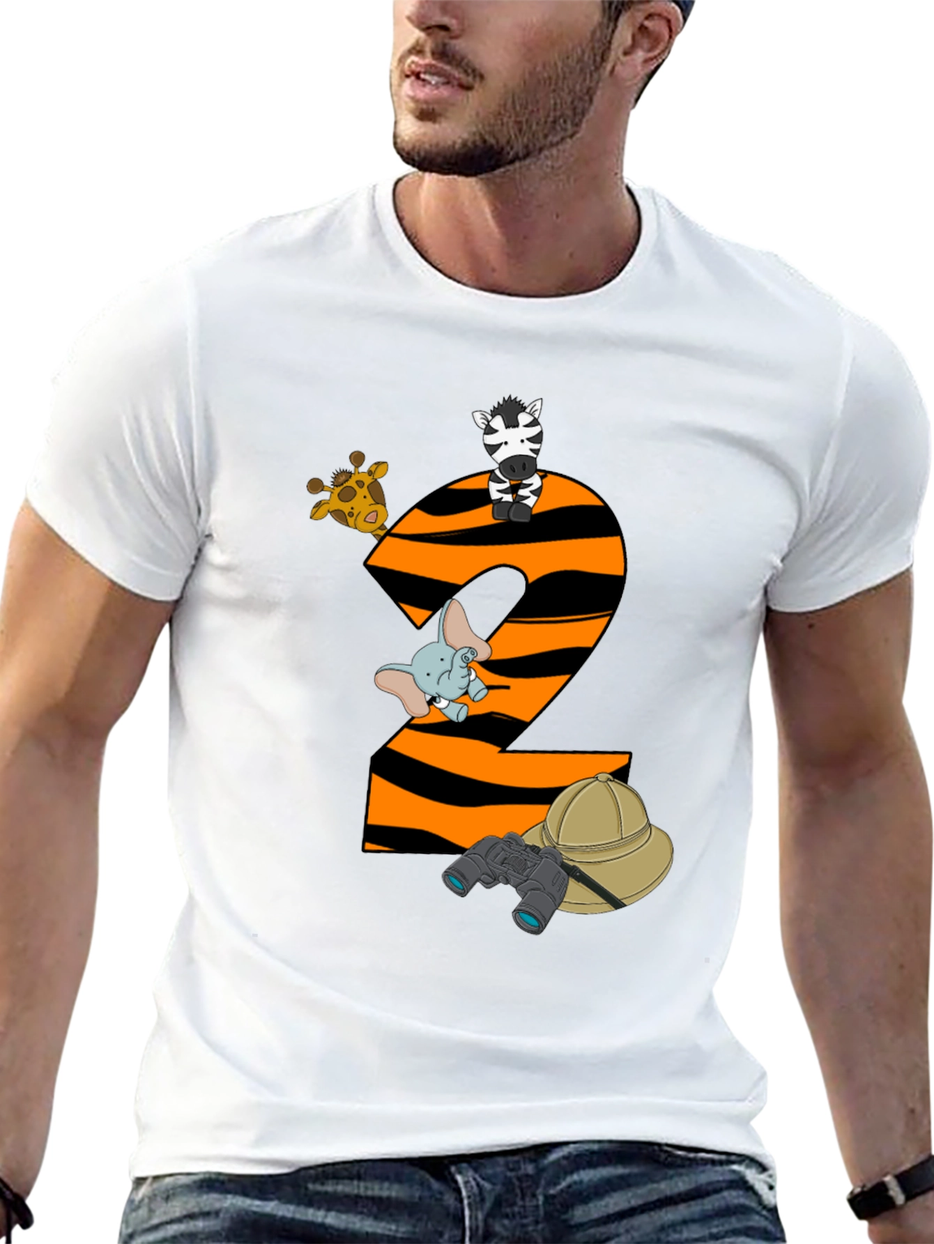 Safari Animals 2nd Birthday T-Shirt