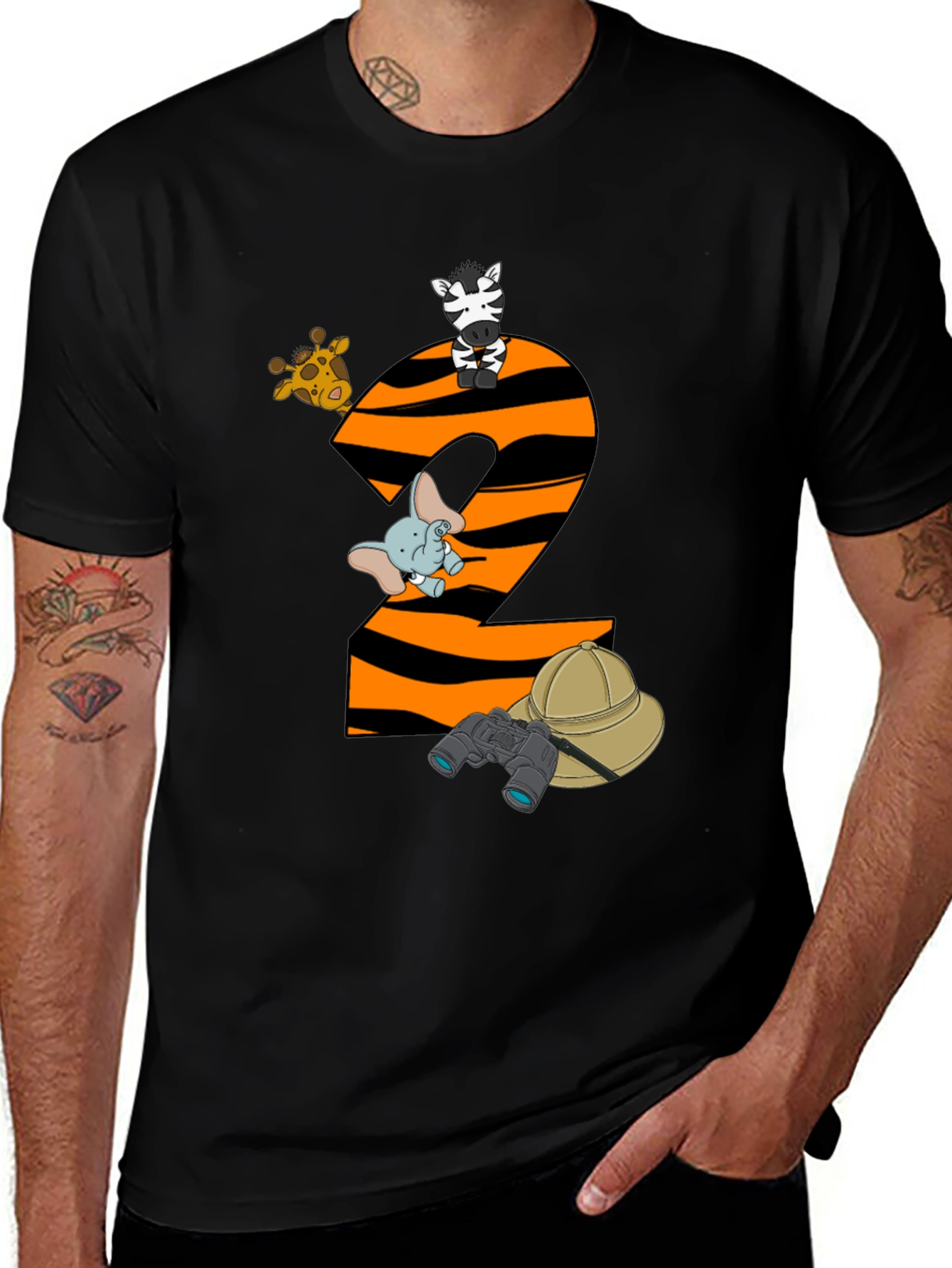 Safari Animals 2nd Birthday T-Shirt