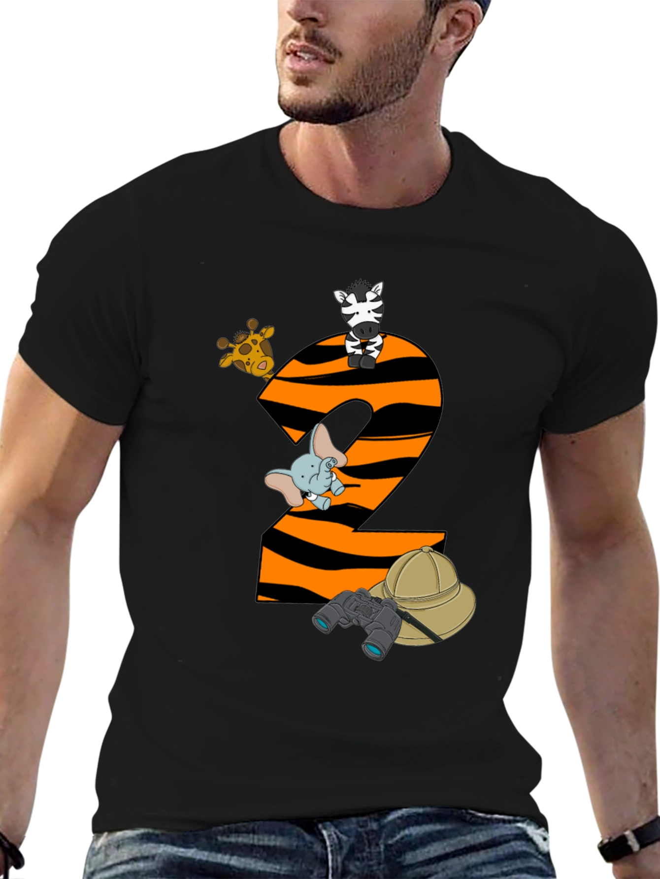 Safari Animals 2nd Birthday T-Shirt