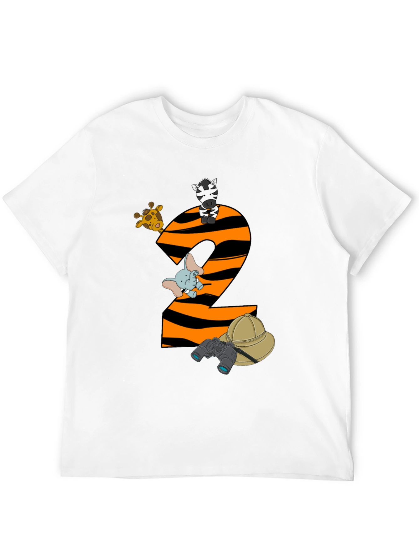 Safari Animals 2nd Birthday T-Shirt