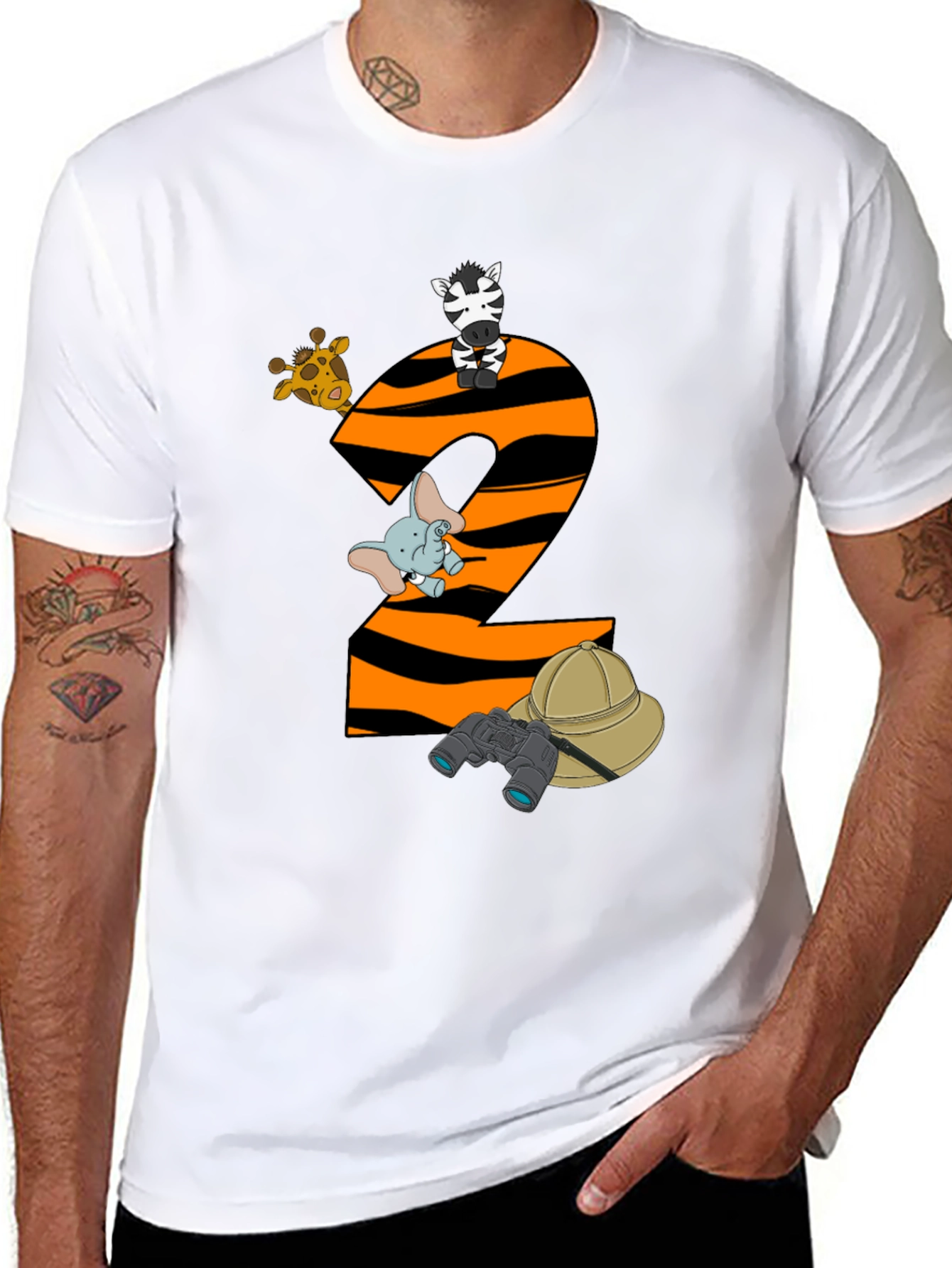 Safari Animals 2nd Birthday T-Shirt