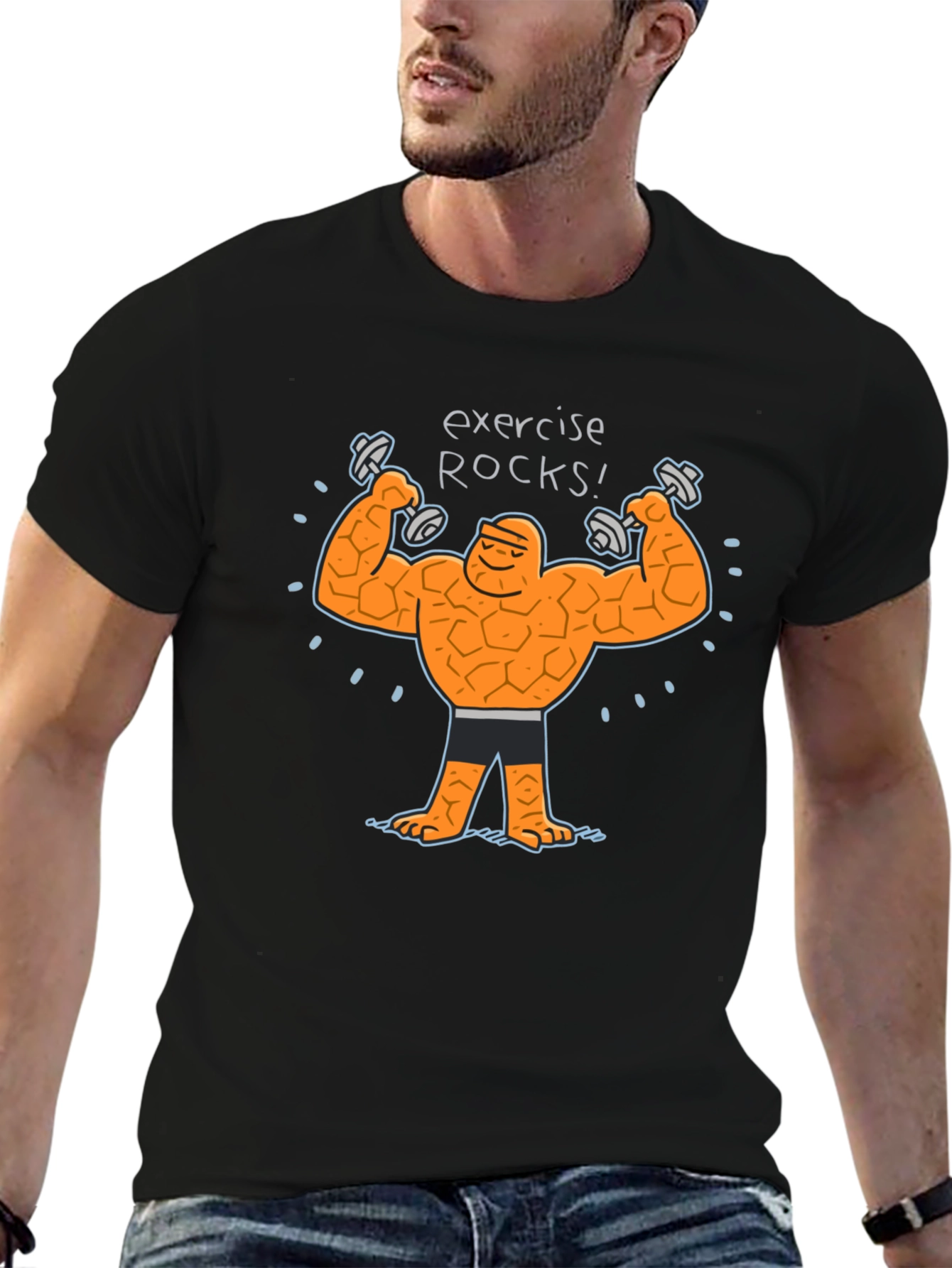 Exercise Rocks! The Thing Graphic T-Shirt