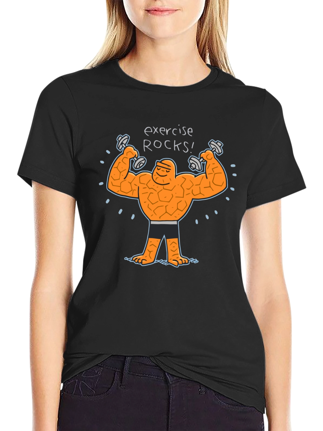 Exercise Rocks! The Thing Graphic T-Shirt
