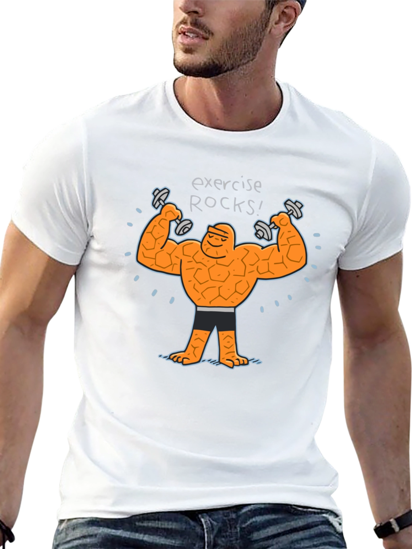 Exercise Rocks! The Thing Graphic T-Shirt