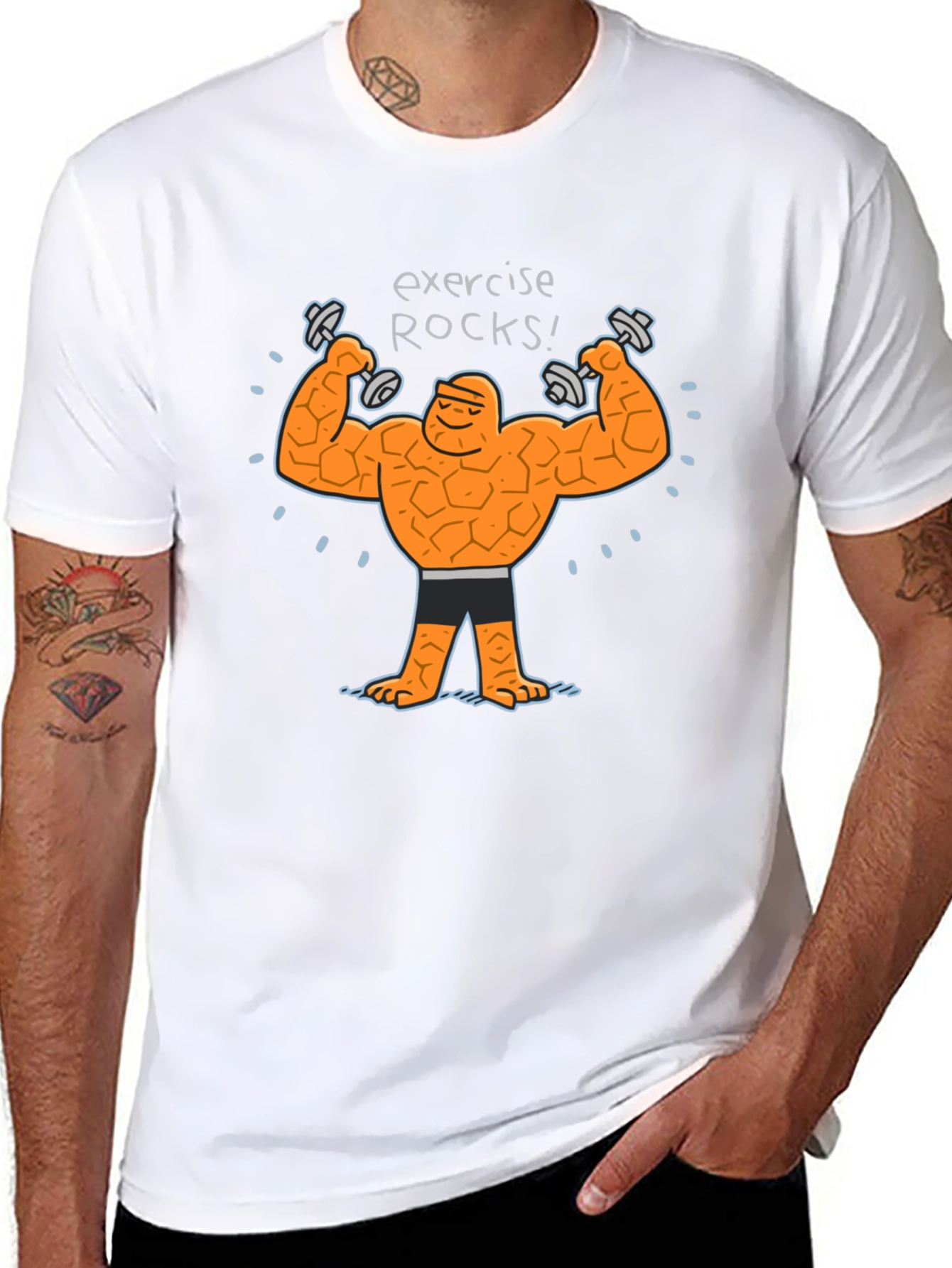 Exercise Rocks! The Thing Graphic T-Shirt