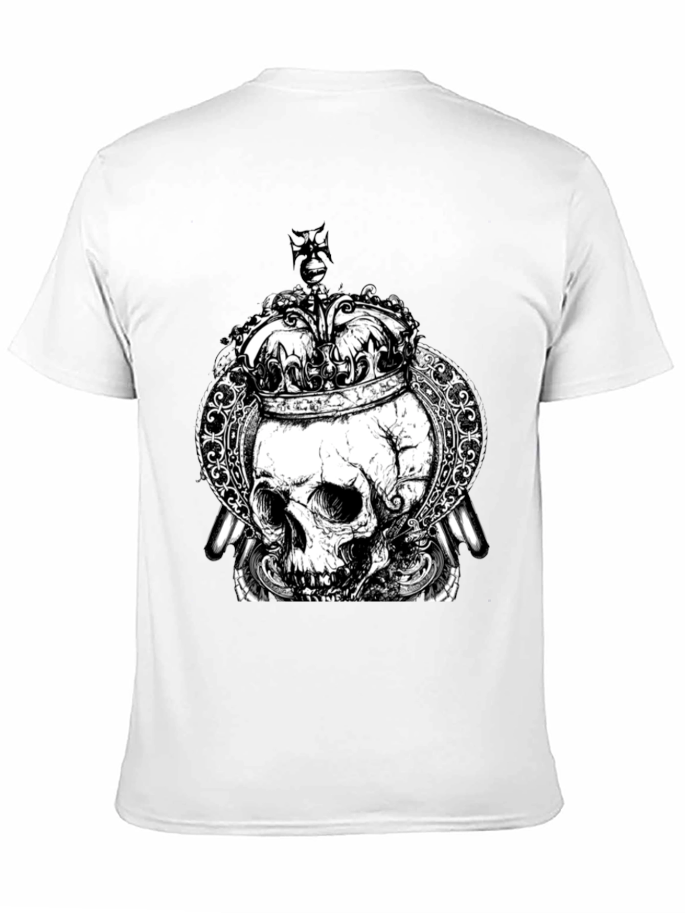 Skull King Graphic T-Shirt - Black Crew Neck Tee
