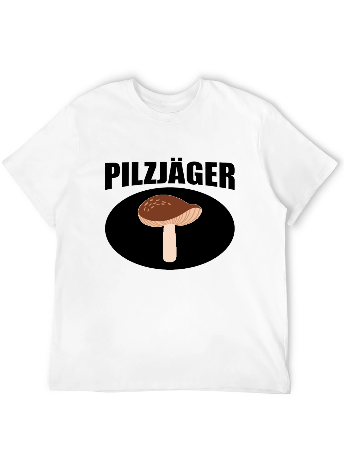 Pilzjäger Mushroom Hunter Graphic Tee - Black