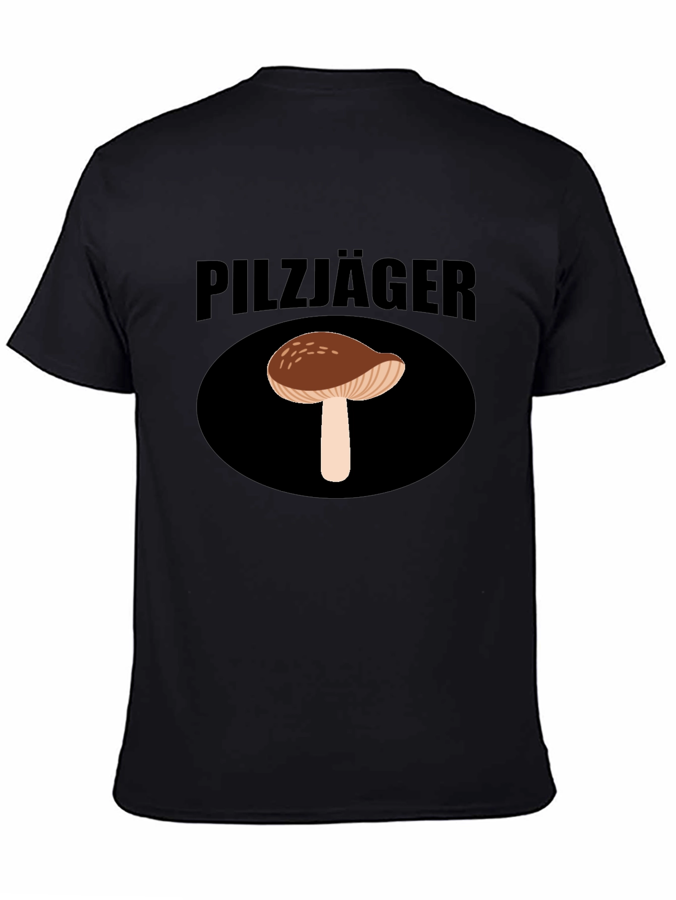Pilzjäger Mushroom Hunter Graphic Tee - Black