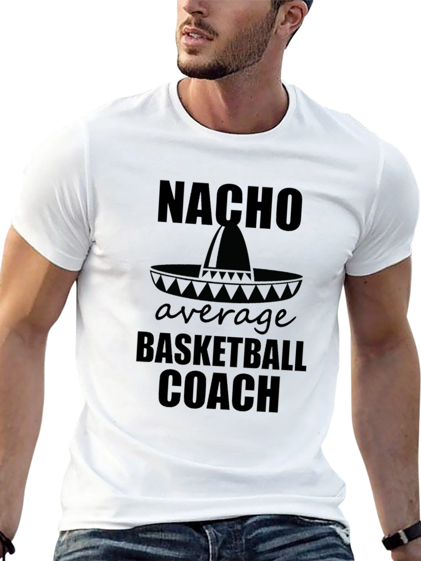 Nacho Average Basketball Coach Graphic Tee