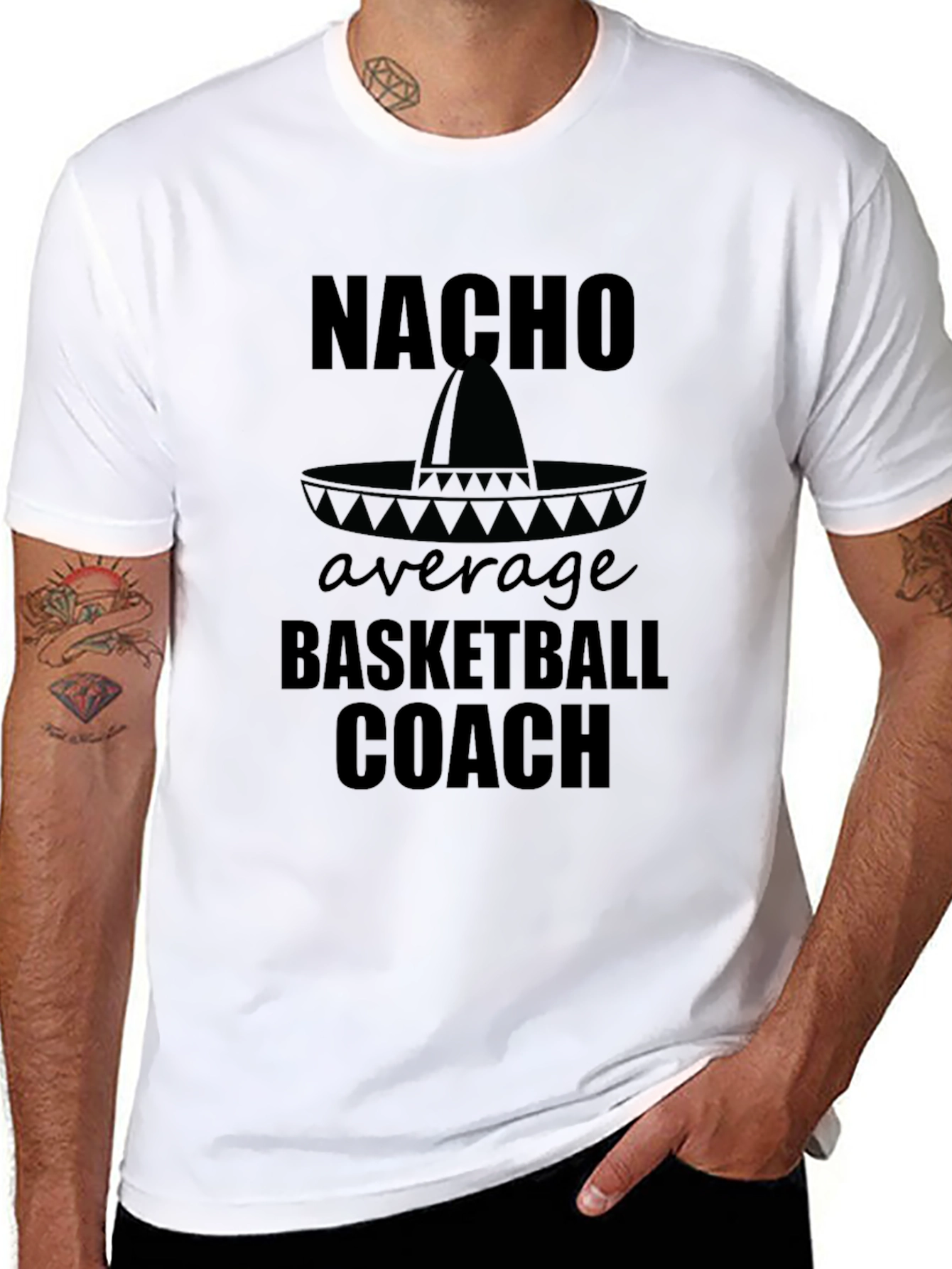 Nacho Average Basketball Coach Graphic Tee