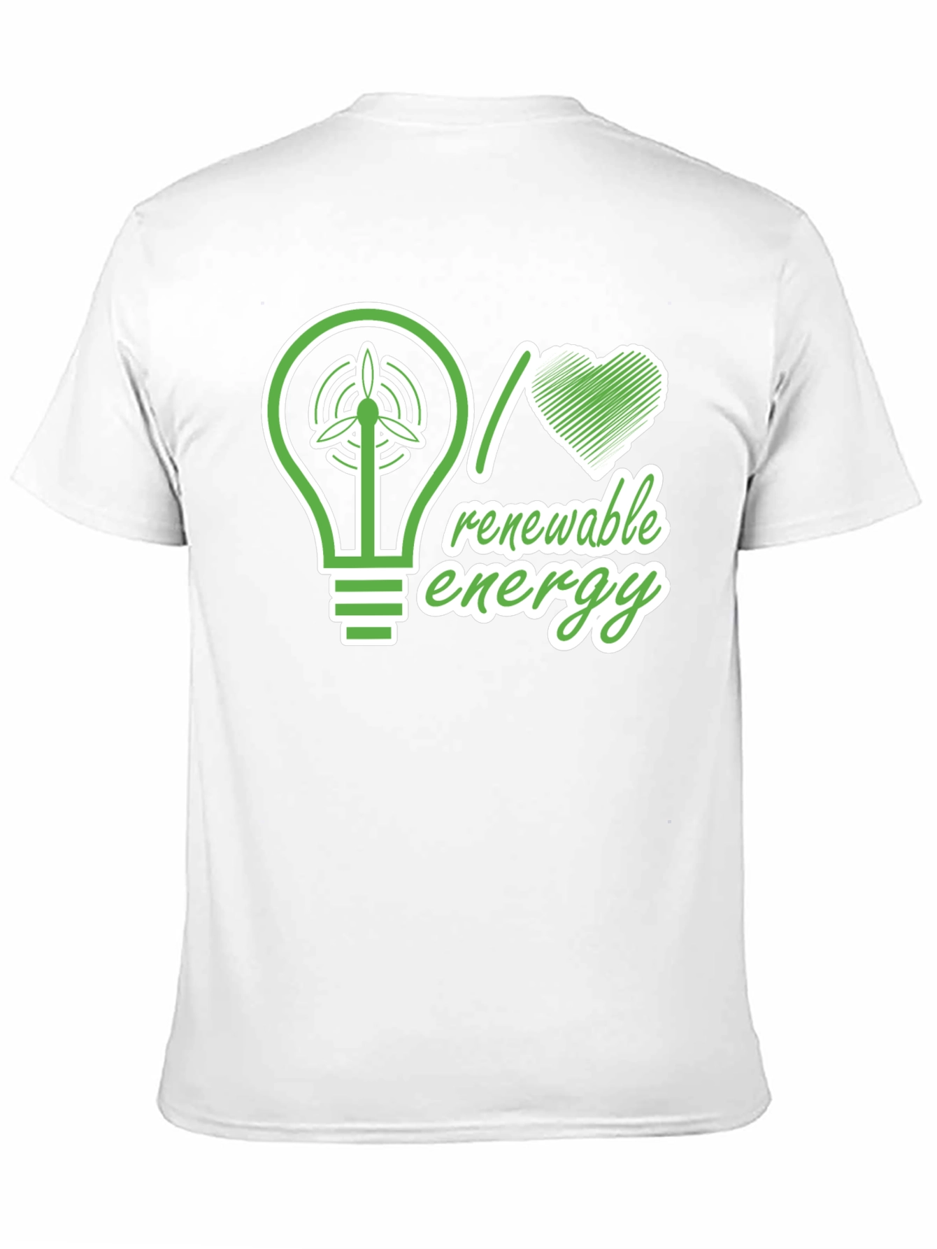 Renewable Energy Graphic T-Shirt - Eco-Friendly Design