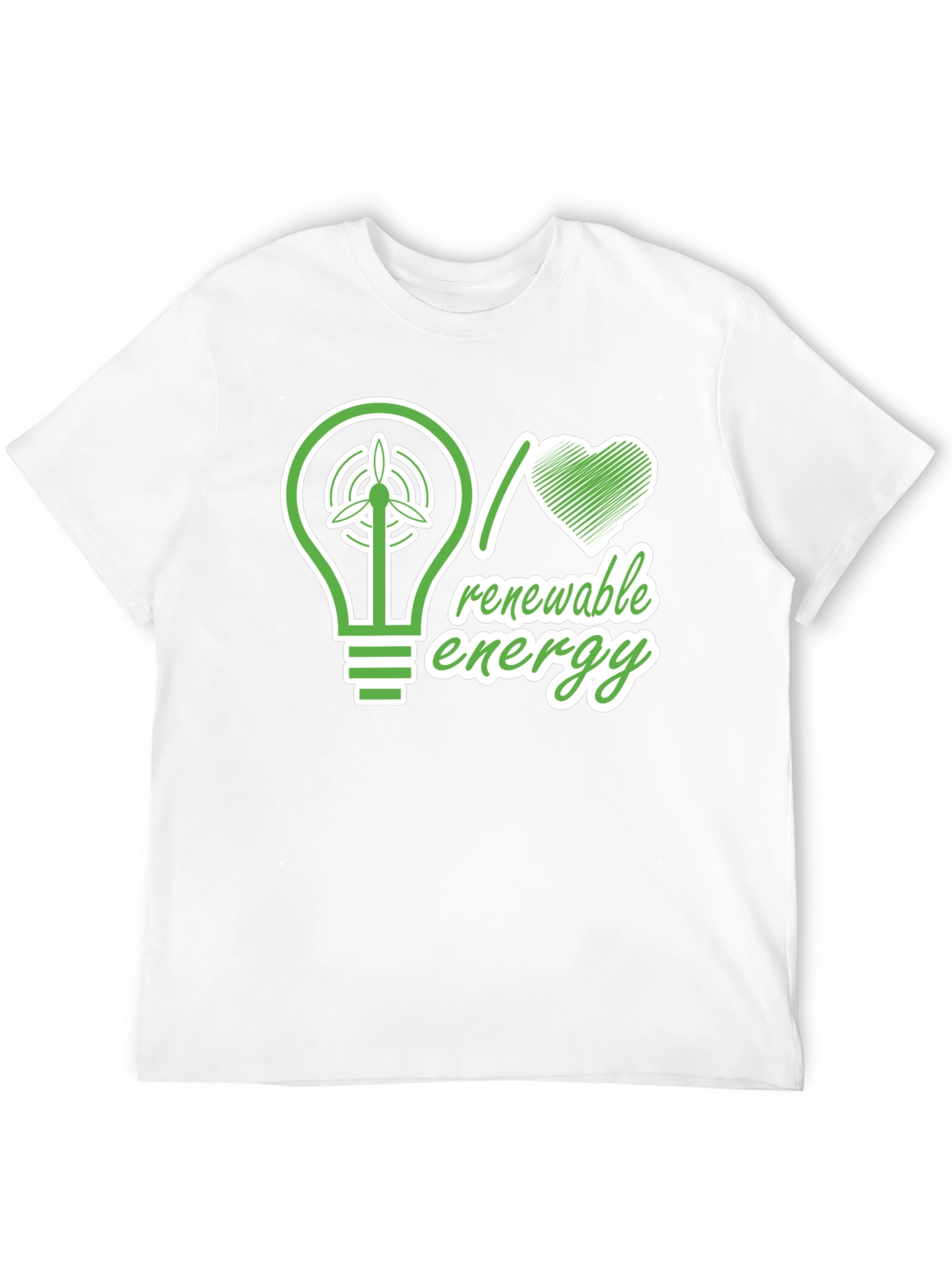 Renewable Energy Graphic T-Shirt - Eco-Friendly Design