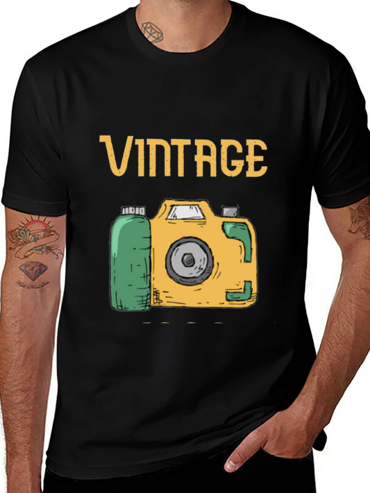 Vintage Camera T-Shirt - Stylish Retro Design