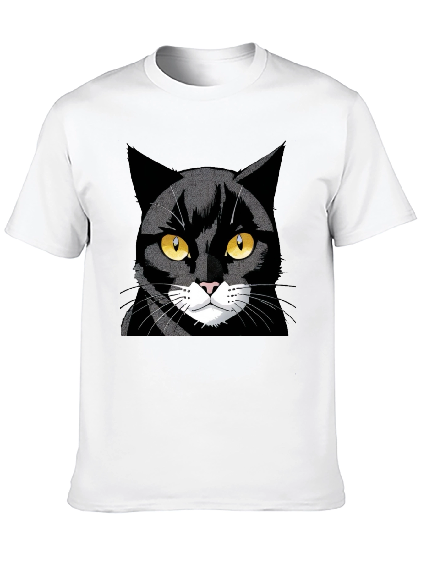 Cool Black Cat Graphic Tee
