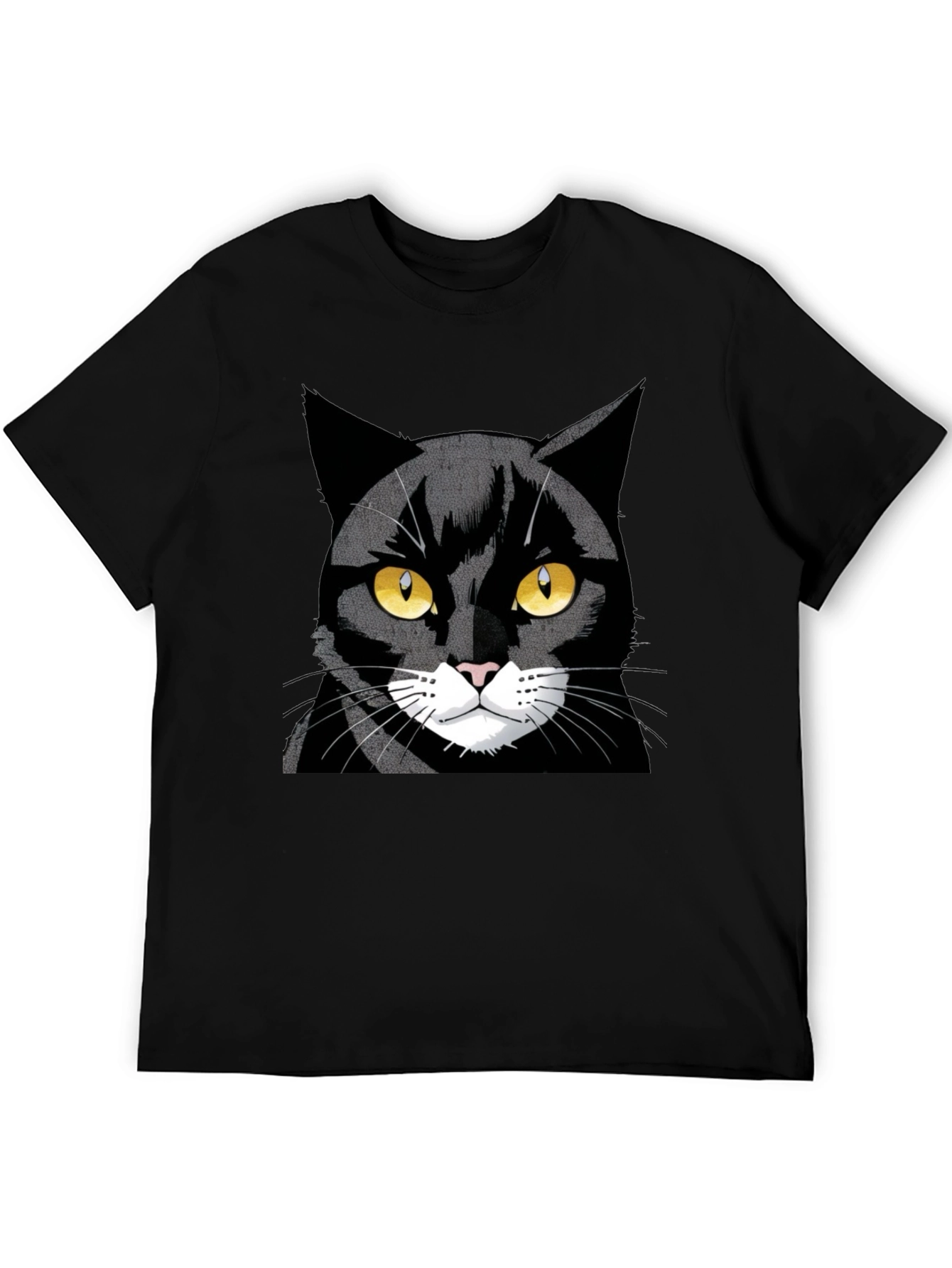 Cool Black Cat Graphic Tee
