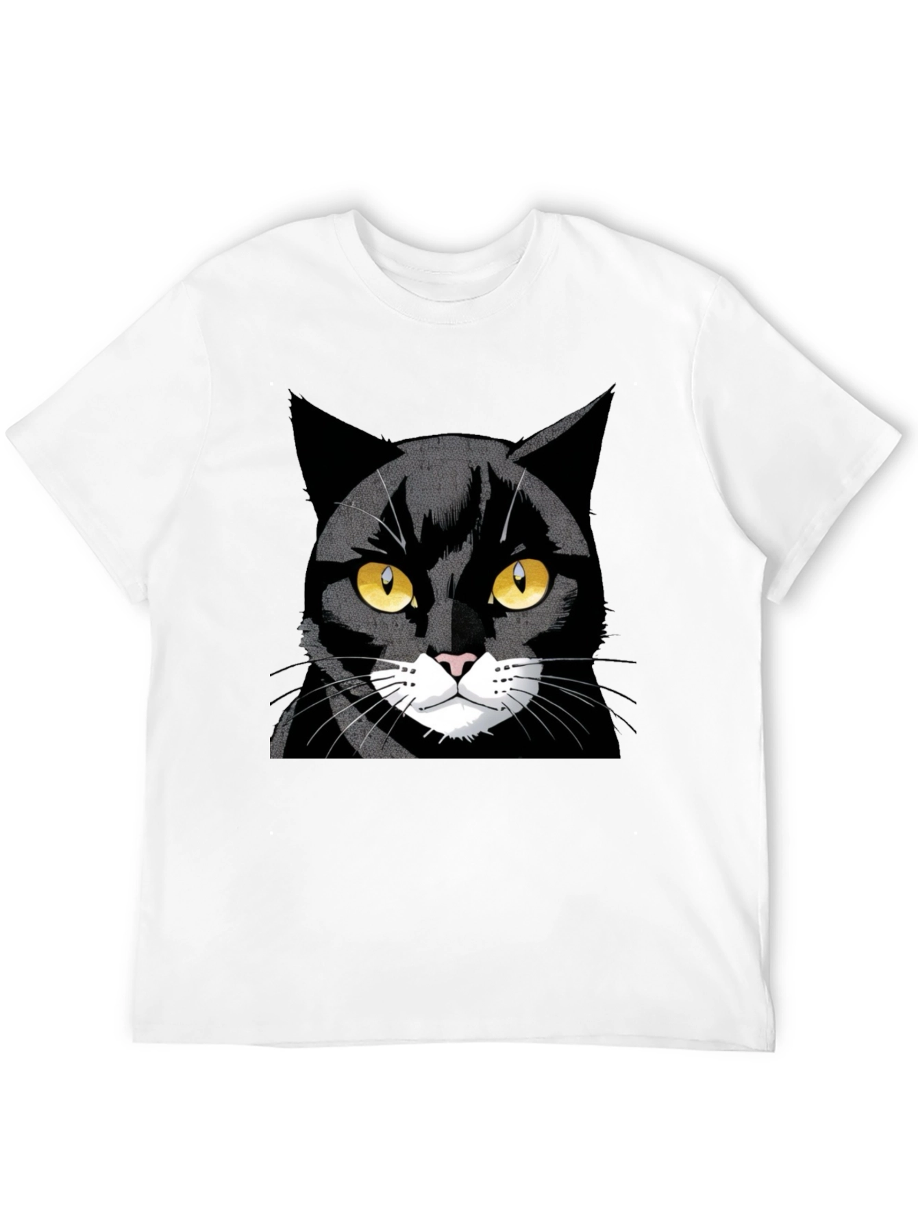 Cool Black Cat Graphic Tee