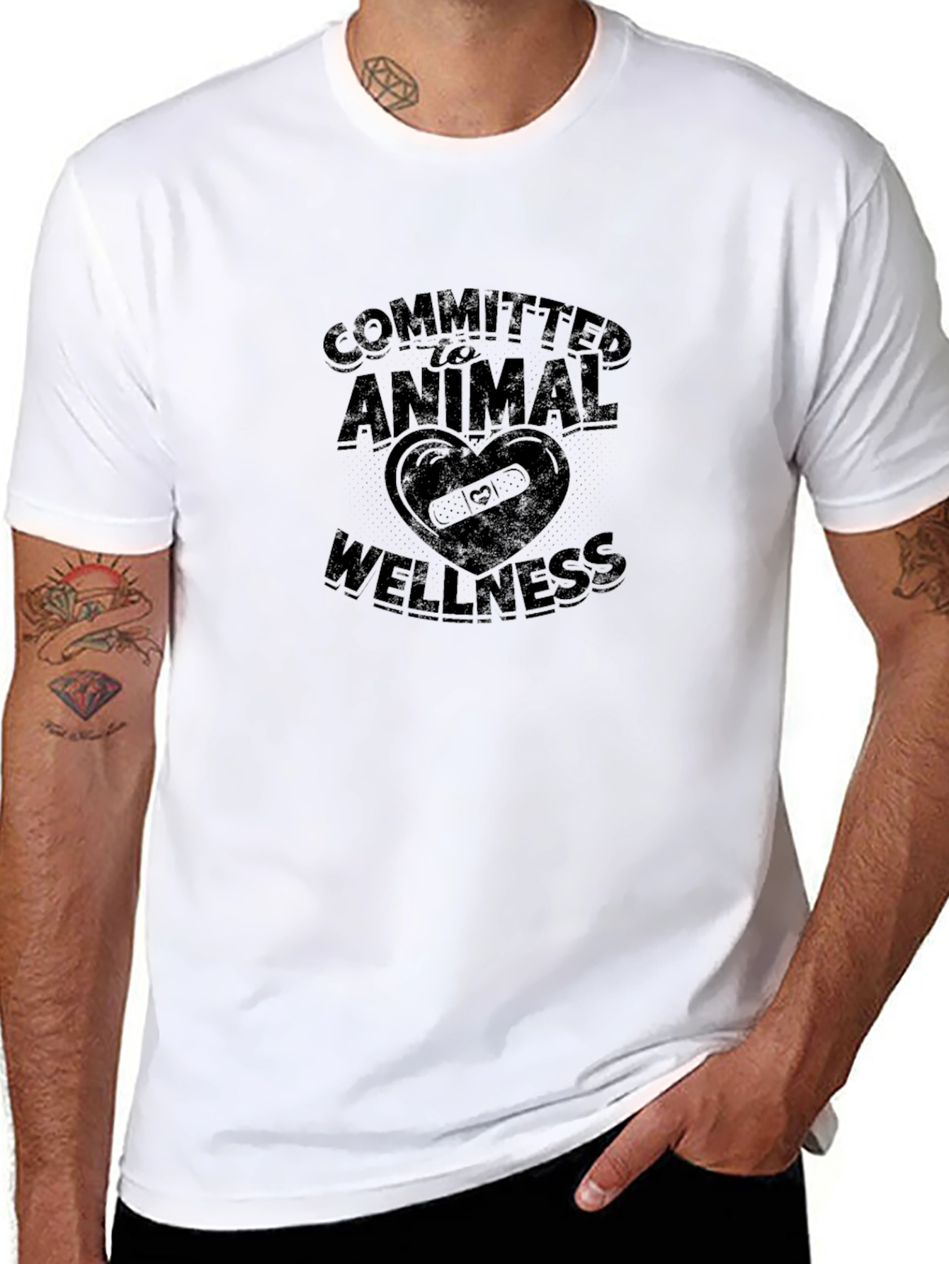 Committed to Animal Wellness Black T-Shirt