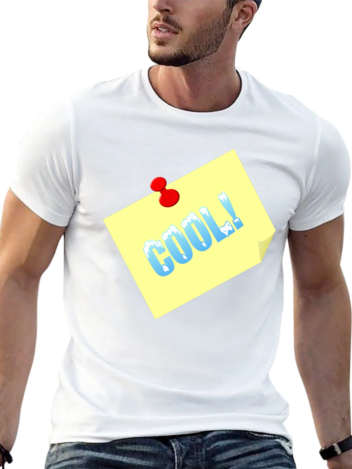 Cool T-Shirt with Note Design