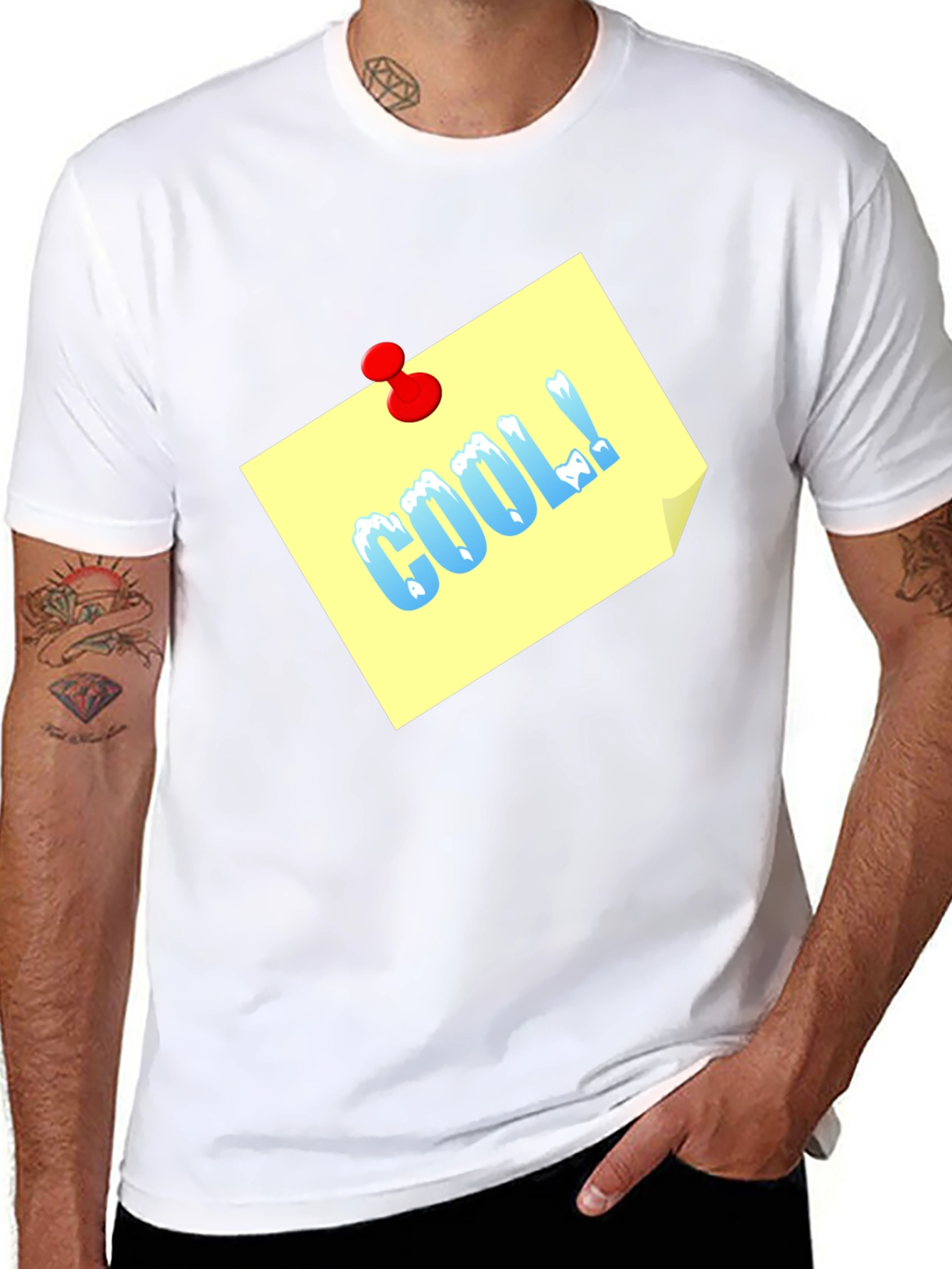 Cool T-Shirt with Note Design