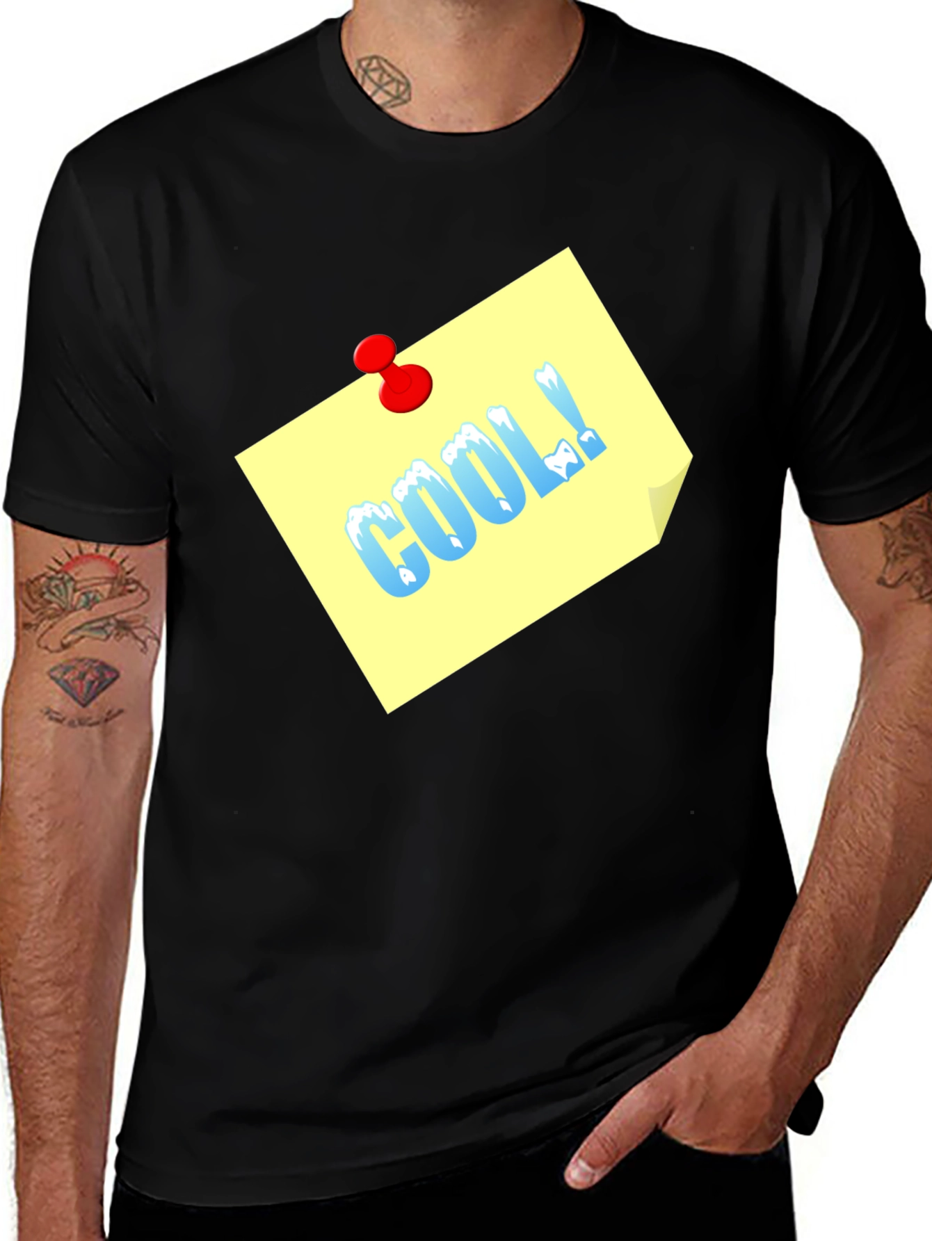 Cool T-Shirt with Note Design
