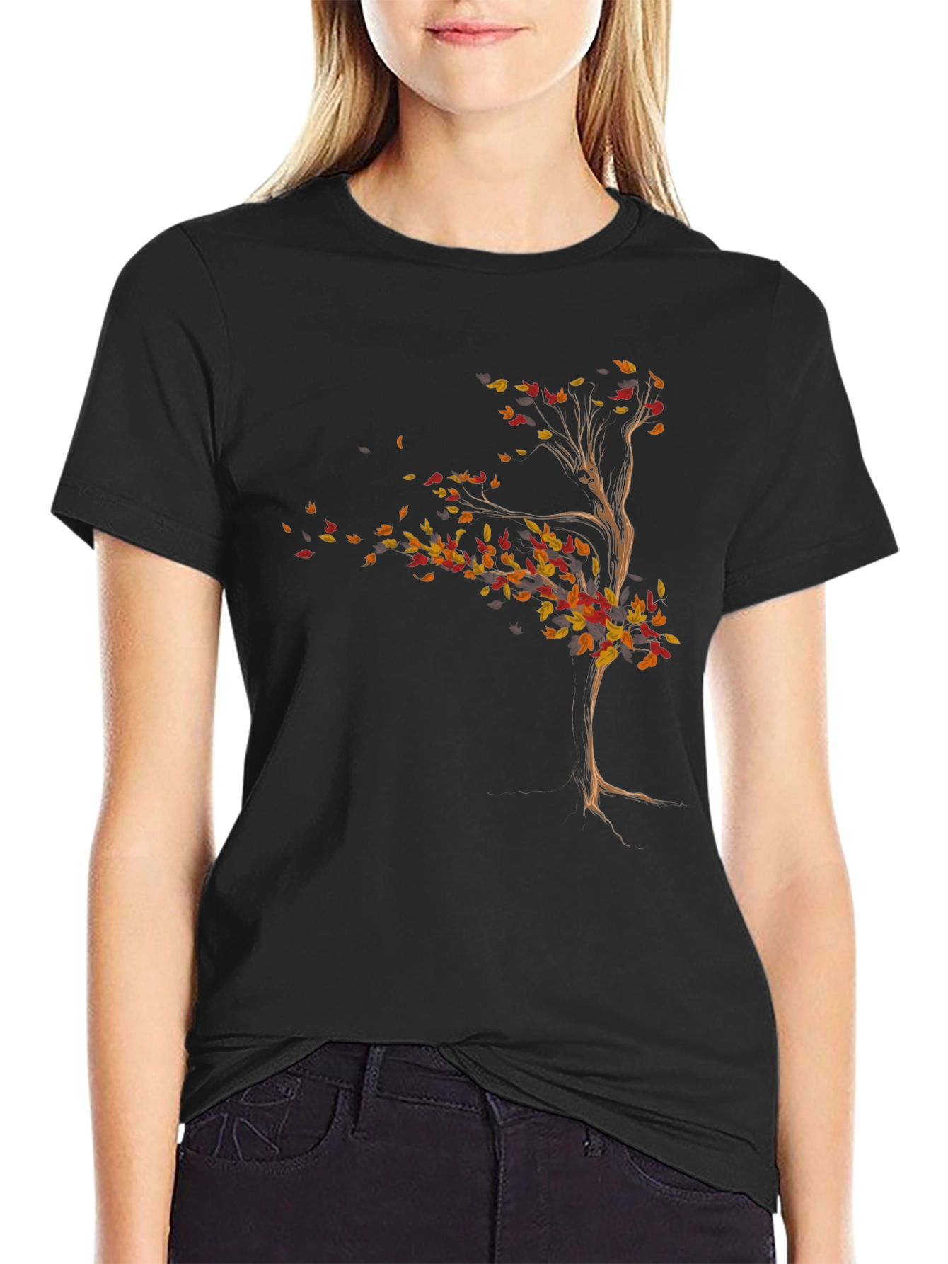 Autumn Tree Graphic T-Shirt - Stylish Fall Apparel