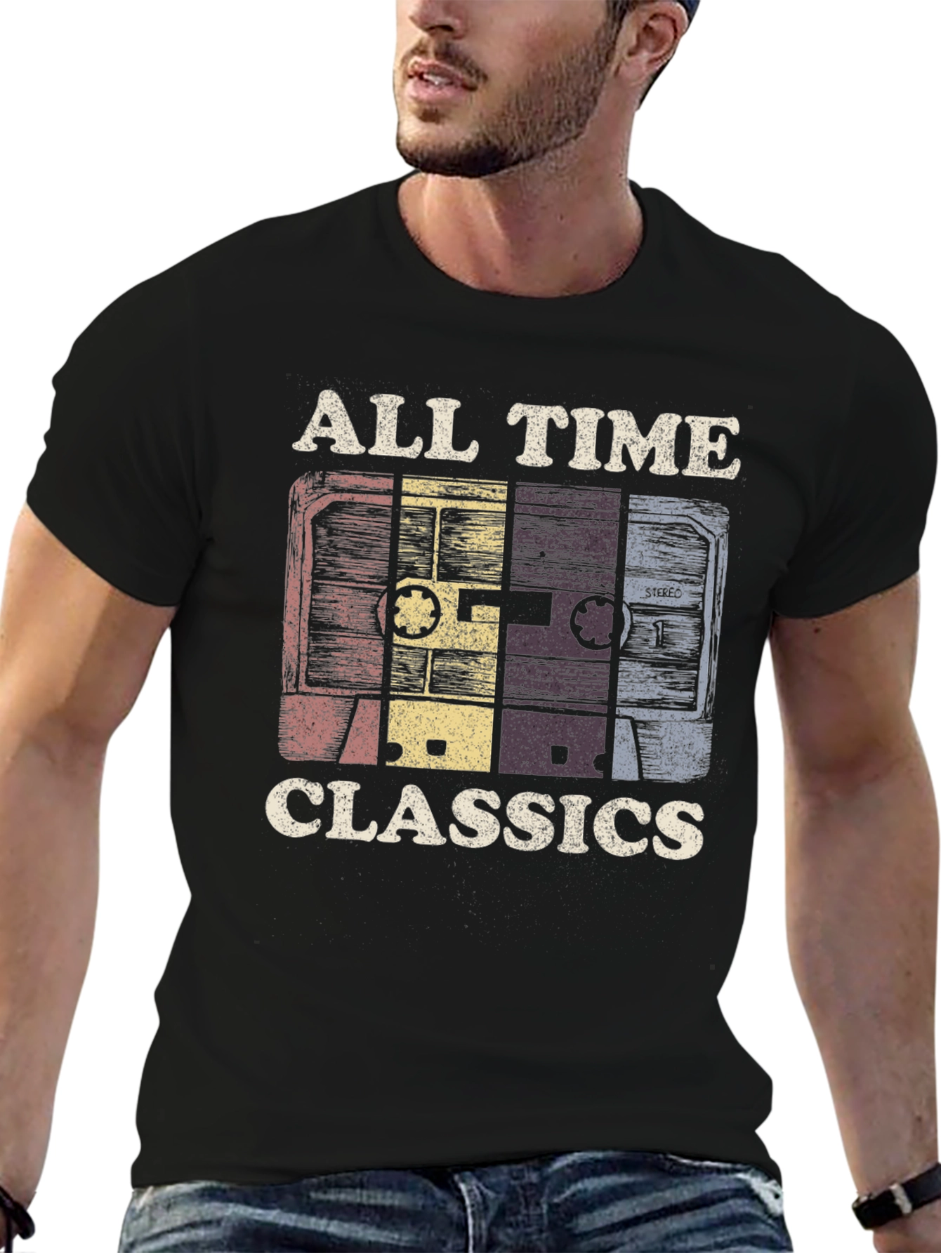 Retro Cassette Tape T-Shirt - All Time Classics Tee