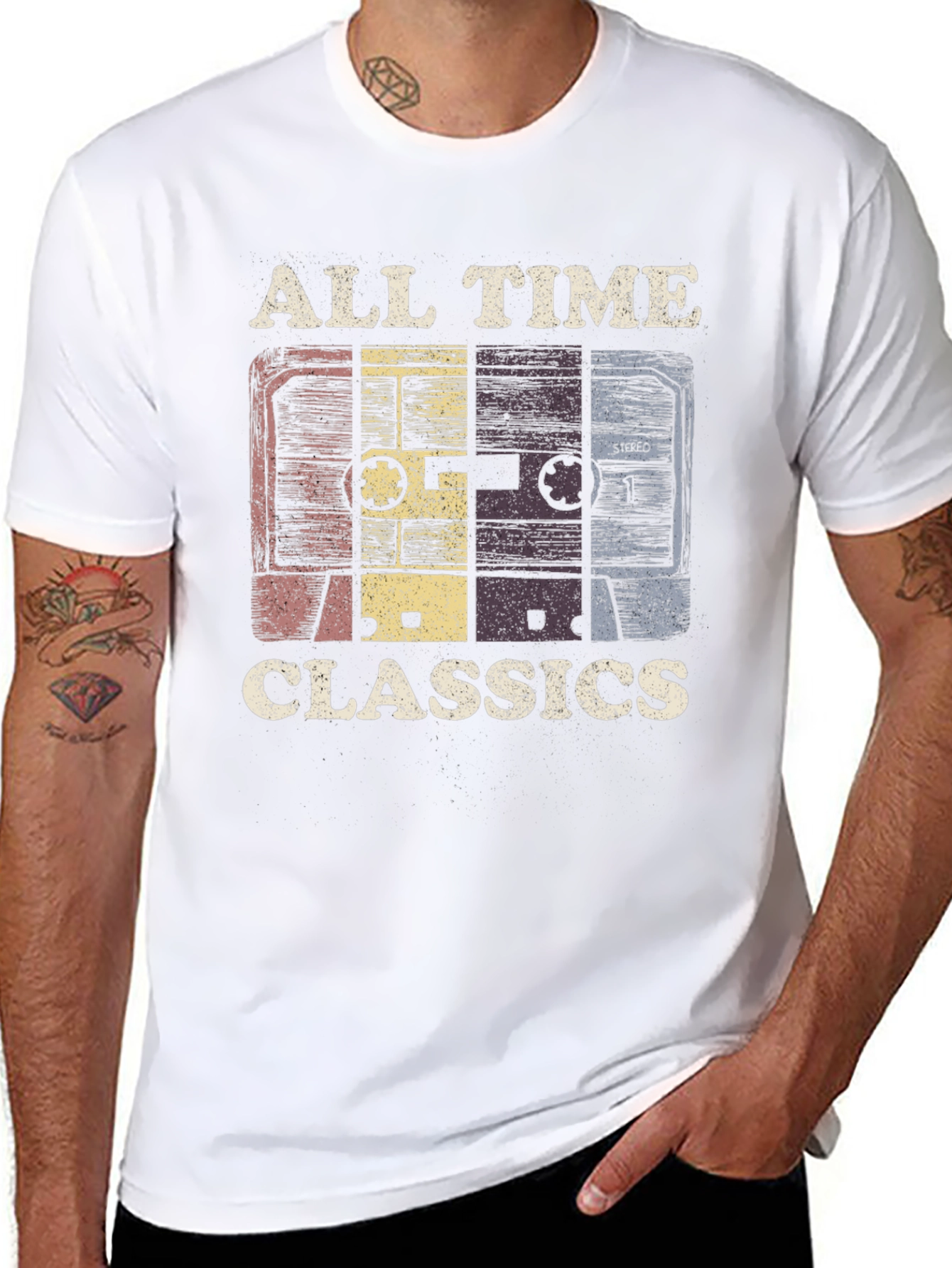 Retro Cassette Tape T-Shirt - All Time Classics Tee