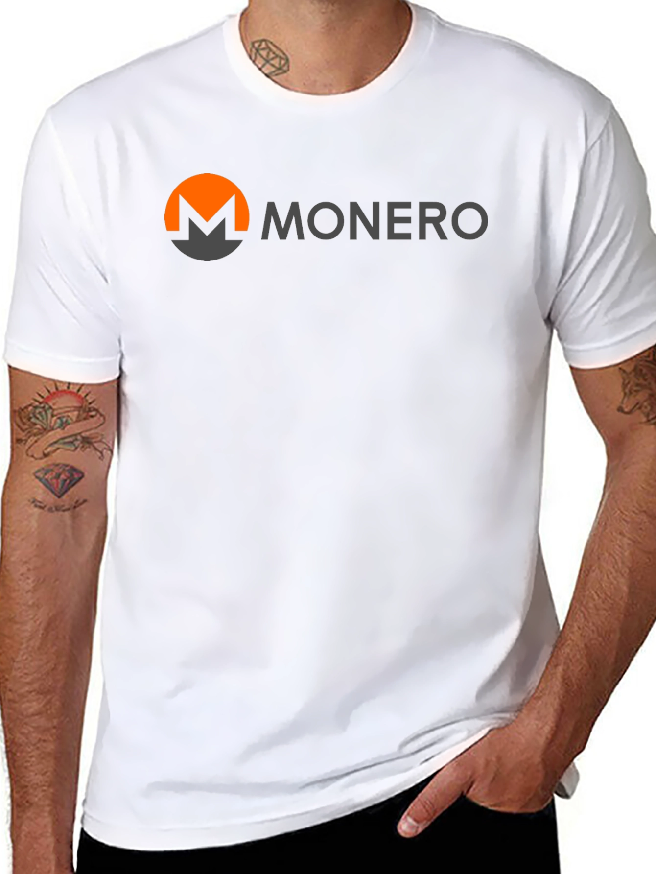 Monero Logo Black T-Shirt - Crypto Currency Tee