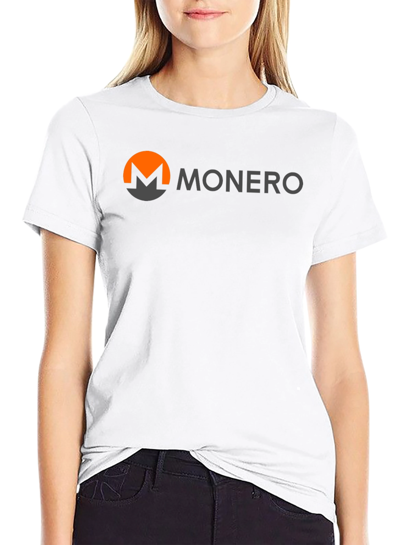 Monero Logo Black T-Shirt - Crypto Currency Tee