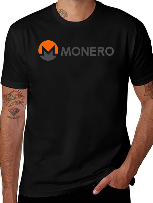 Monero Logo Black T-Shirt - Crypto Currency Tee