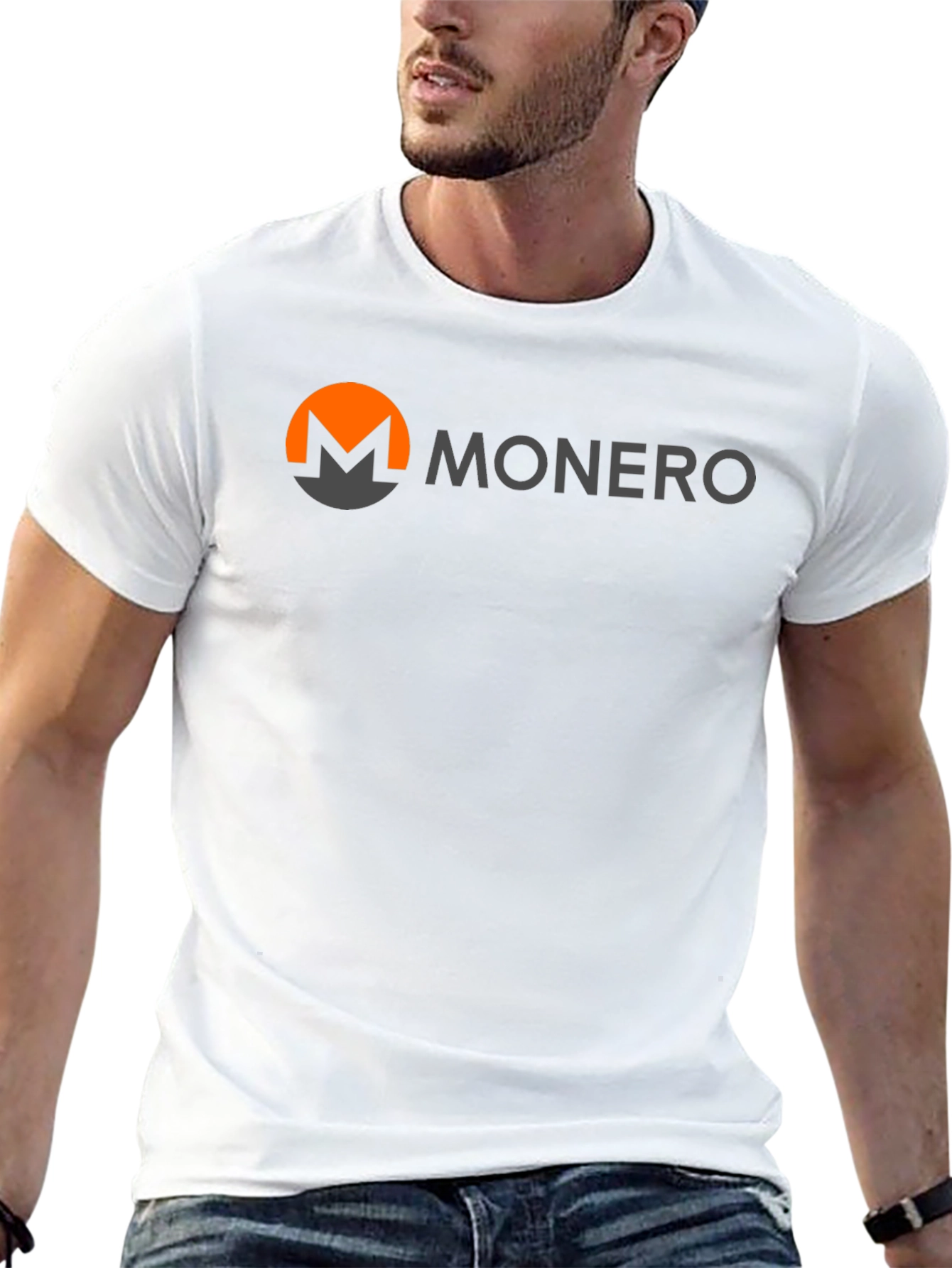 Monero Logo Black T-Shirt - Crypto Currency Tee