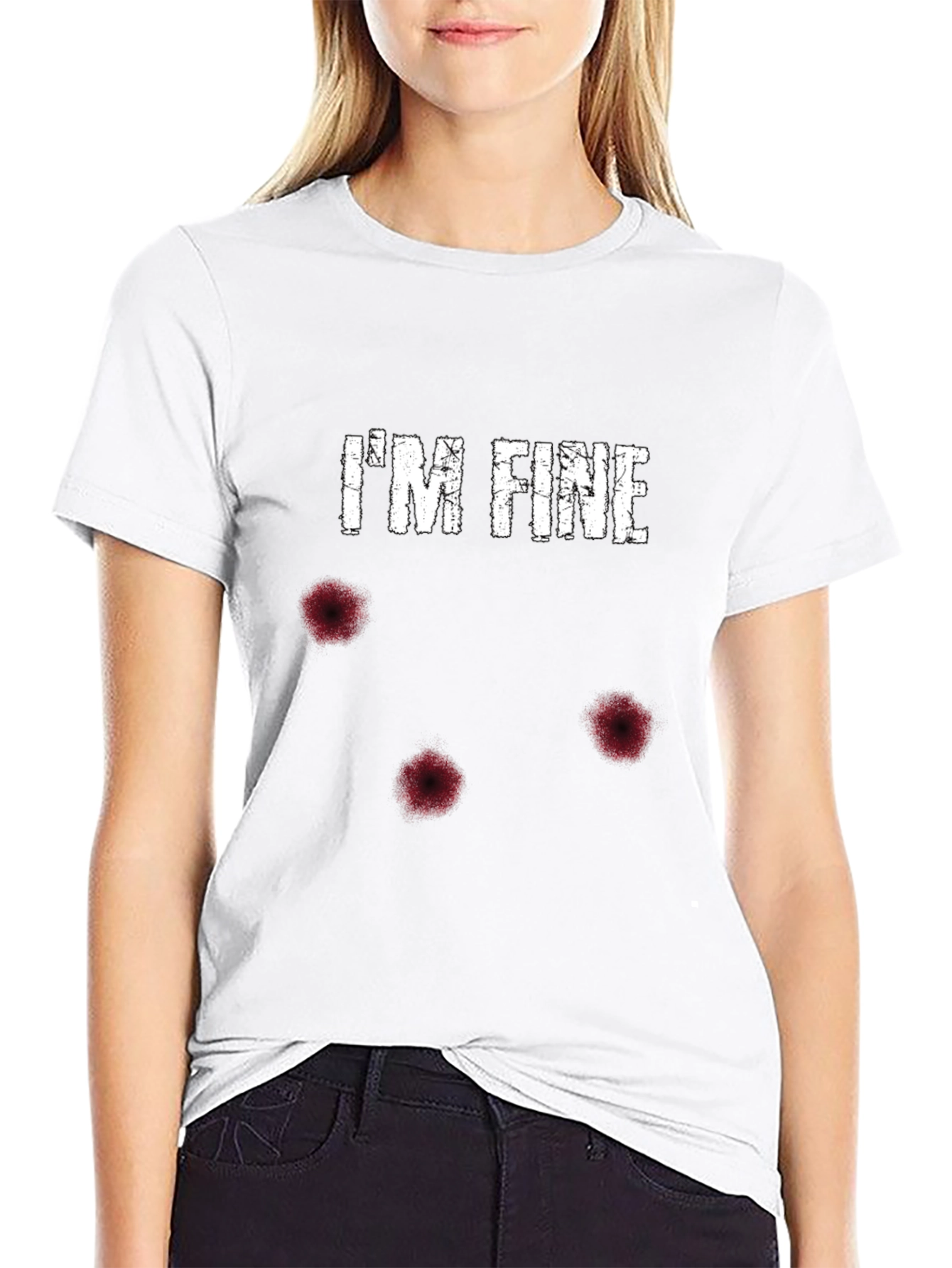 Im Fine Bullet Hole Graphic Tee