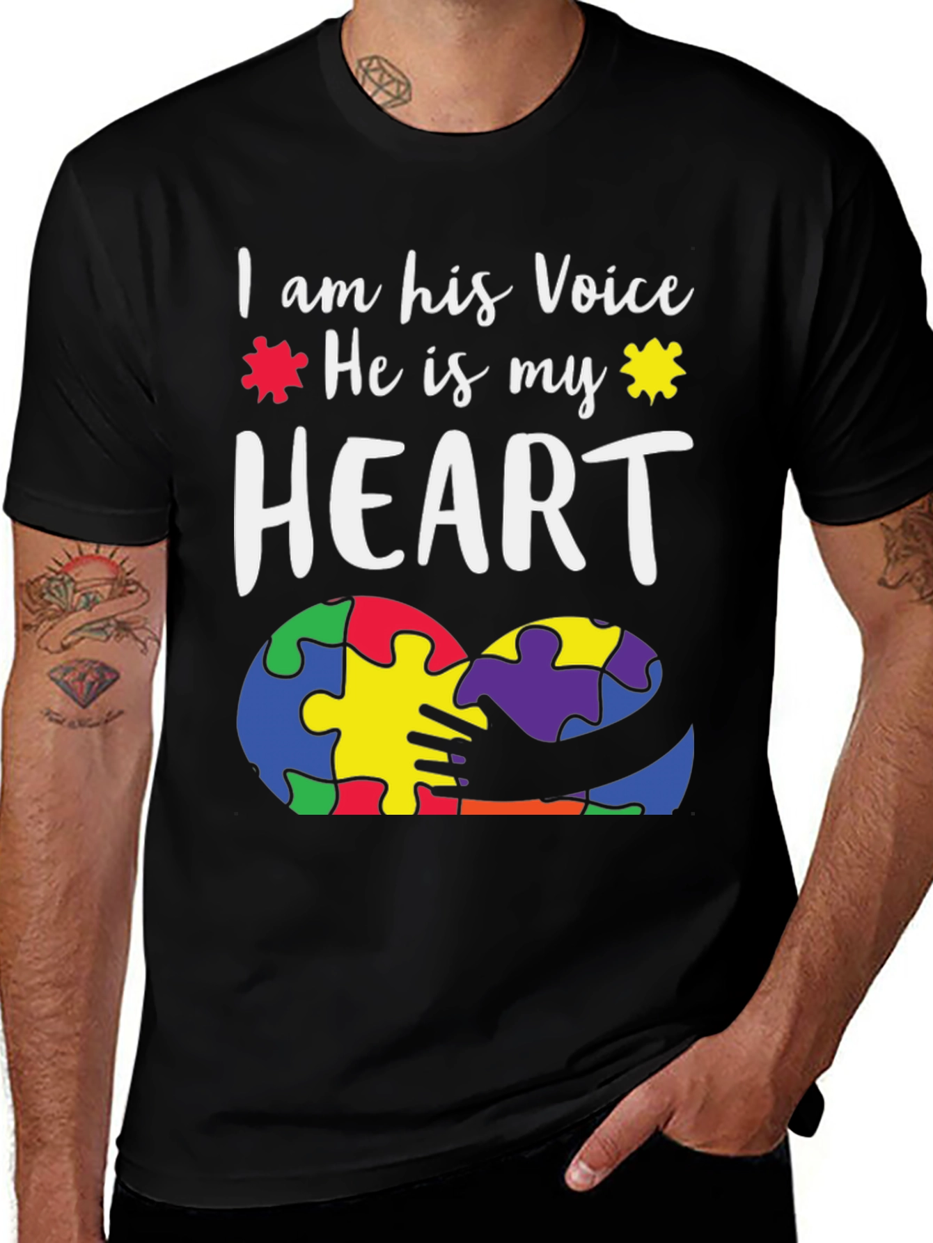 Autism Awareness T-Shirt - I Am His Voice
