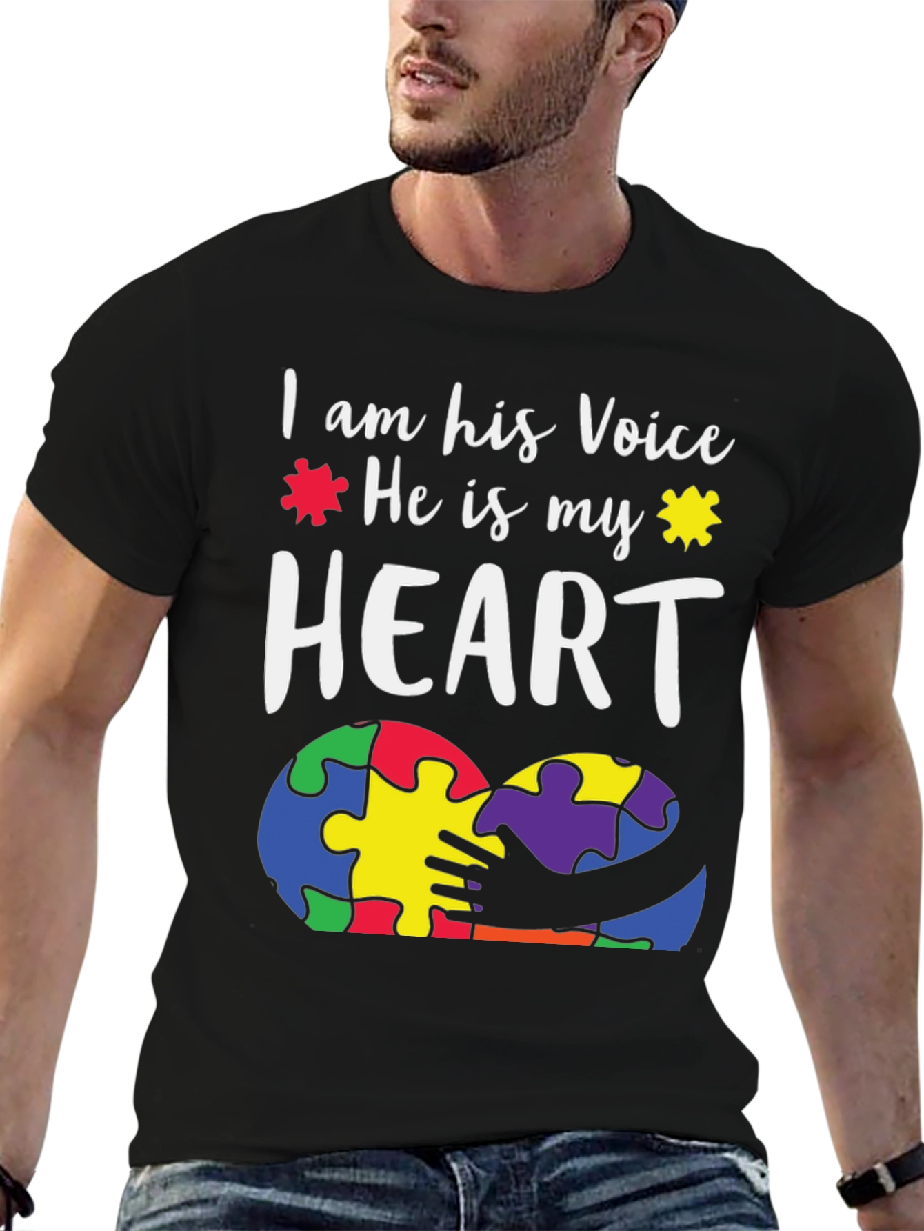 Autism Awareness T-Shirt - I Am His Voice